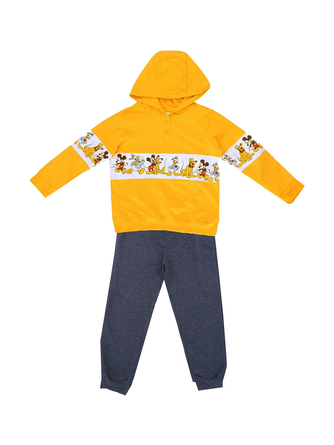 

BAESD Infant Boys Printed Pure Cotton Tracksuits, Yellow