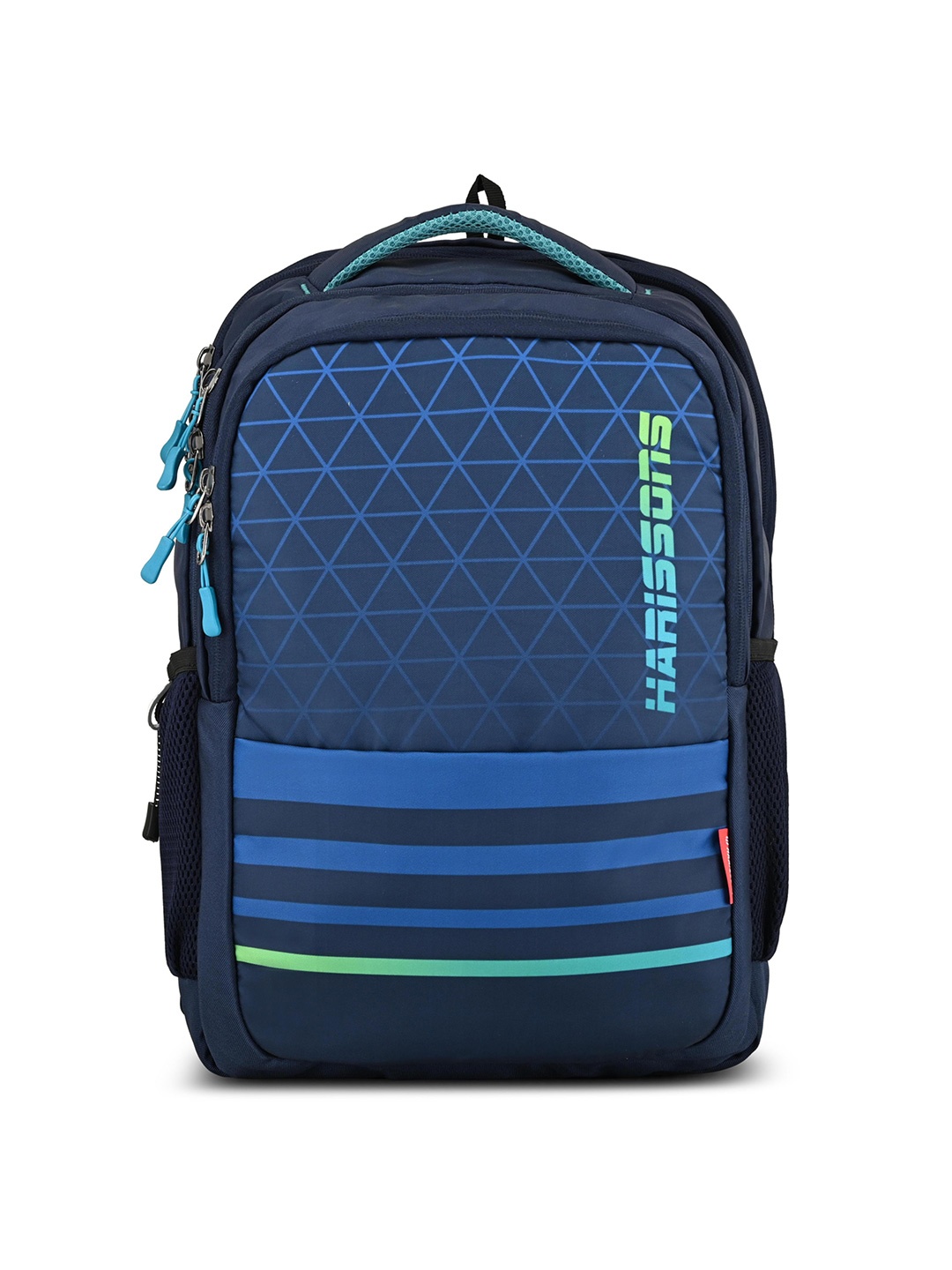 

Harissons Unisex Striped Backpack, Navy blue