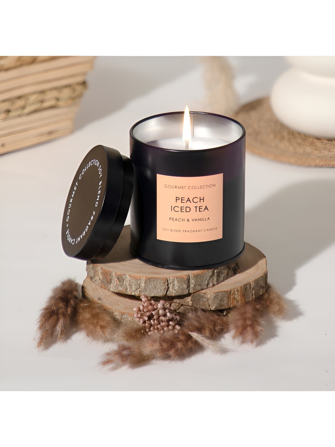 

Anko White & Black Jar Candle With Lid