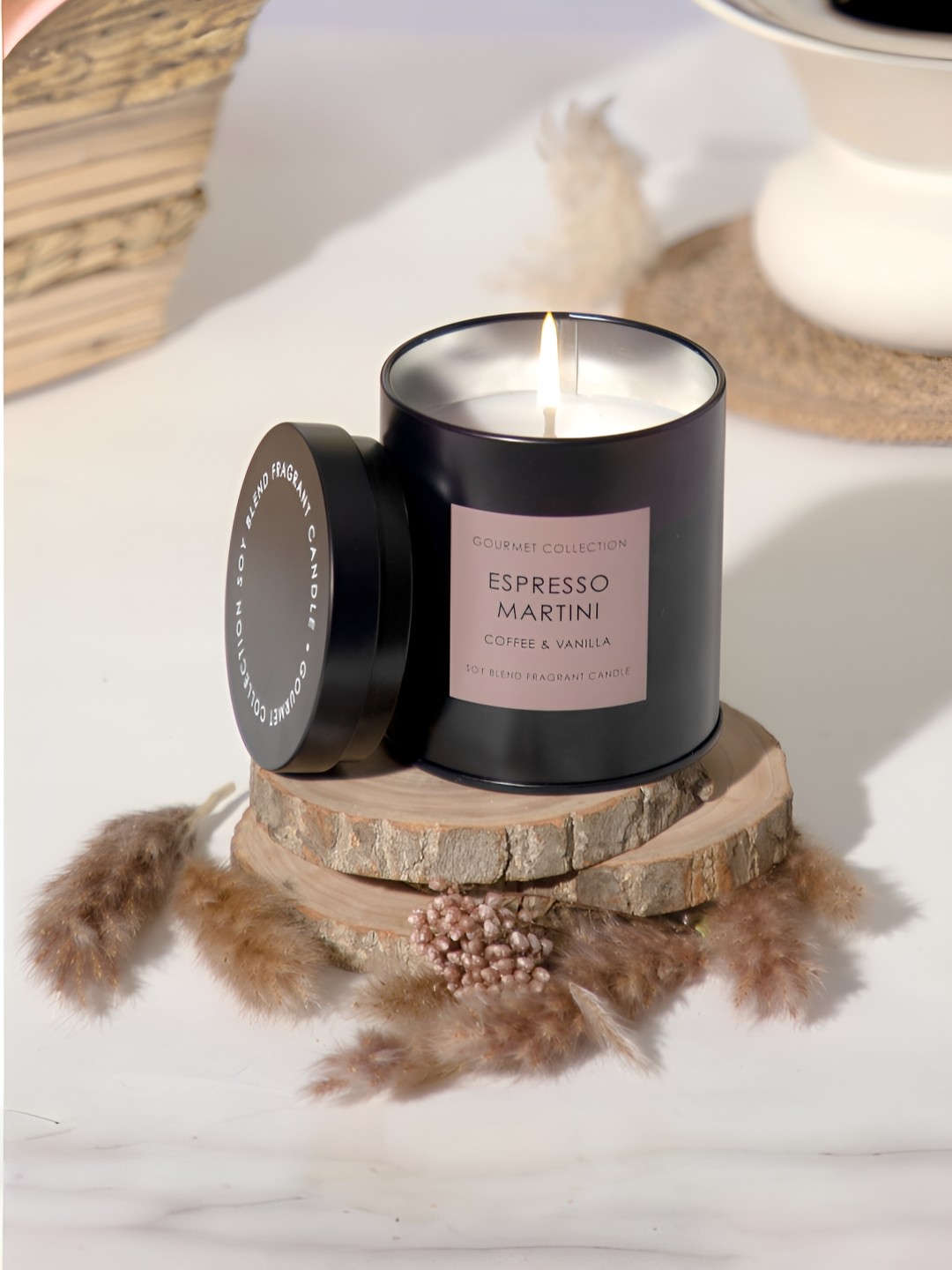 

Anko White & Black Coffee & Vanilla Aroma Jar Candle