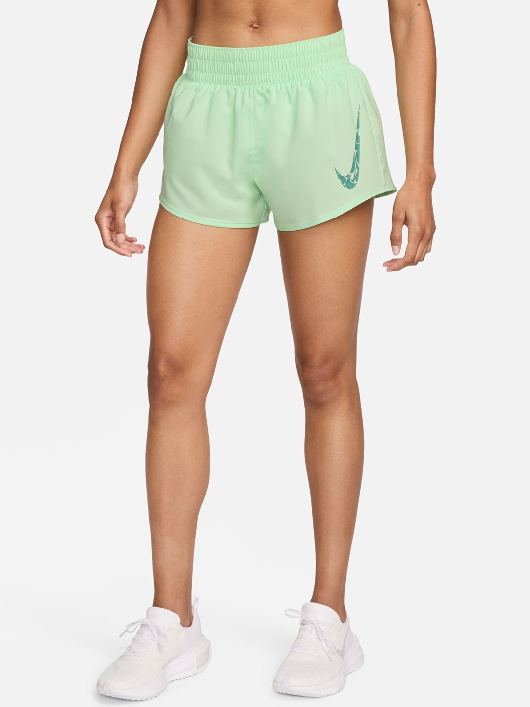 

Nike One Women's Dri-FIT Mid-Rise 8cm (approx.) Brief-Lined Shorts, Green