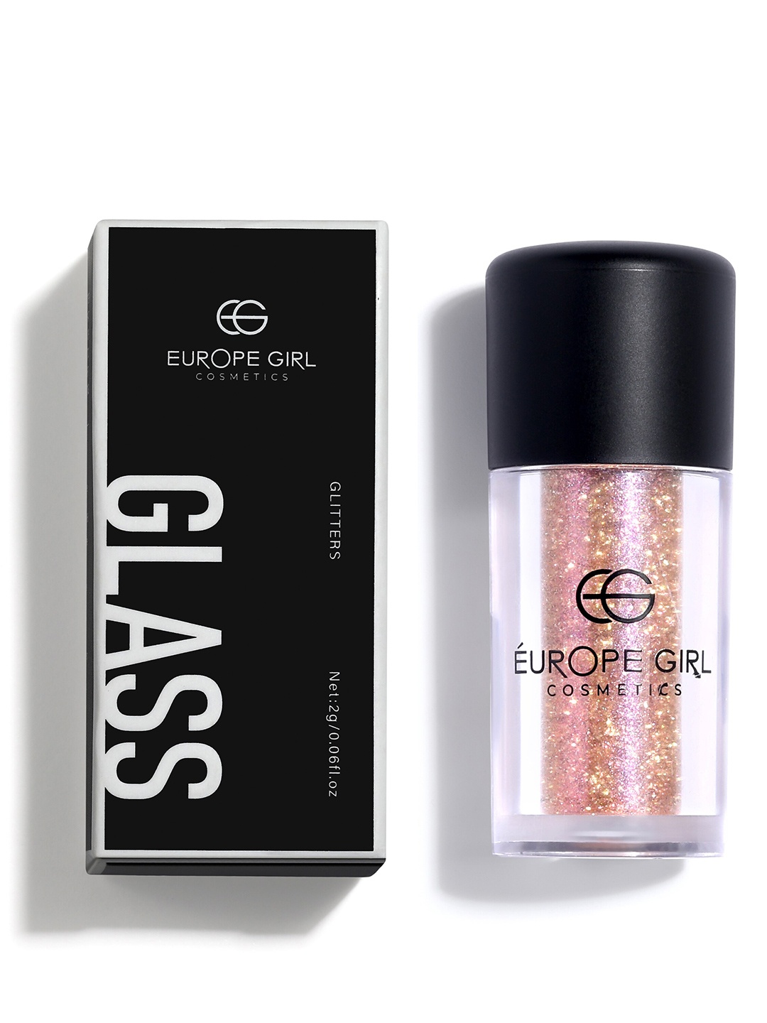 

EUROPE GIRL Glass Single Diamond Pigment Glitter Eyeshadow - 2g - Opulence 12, Peach