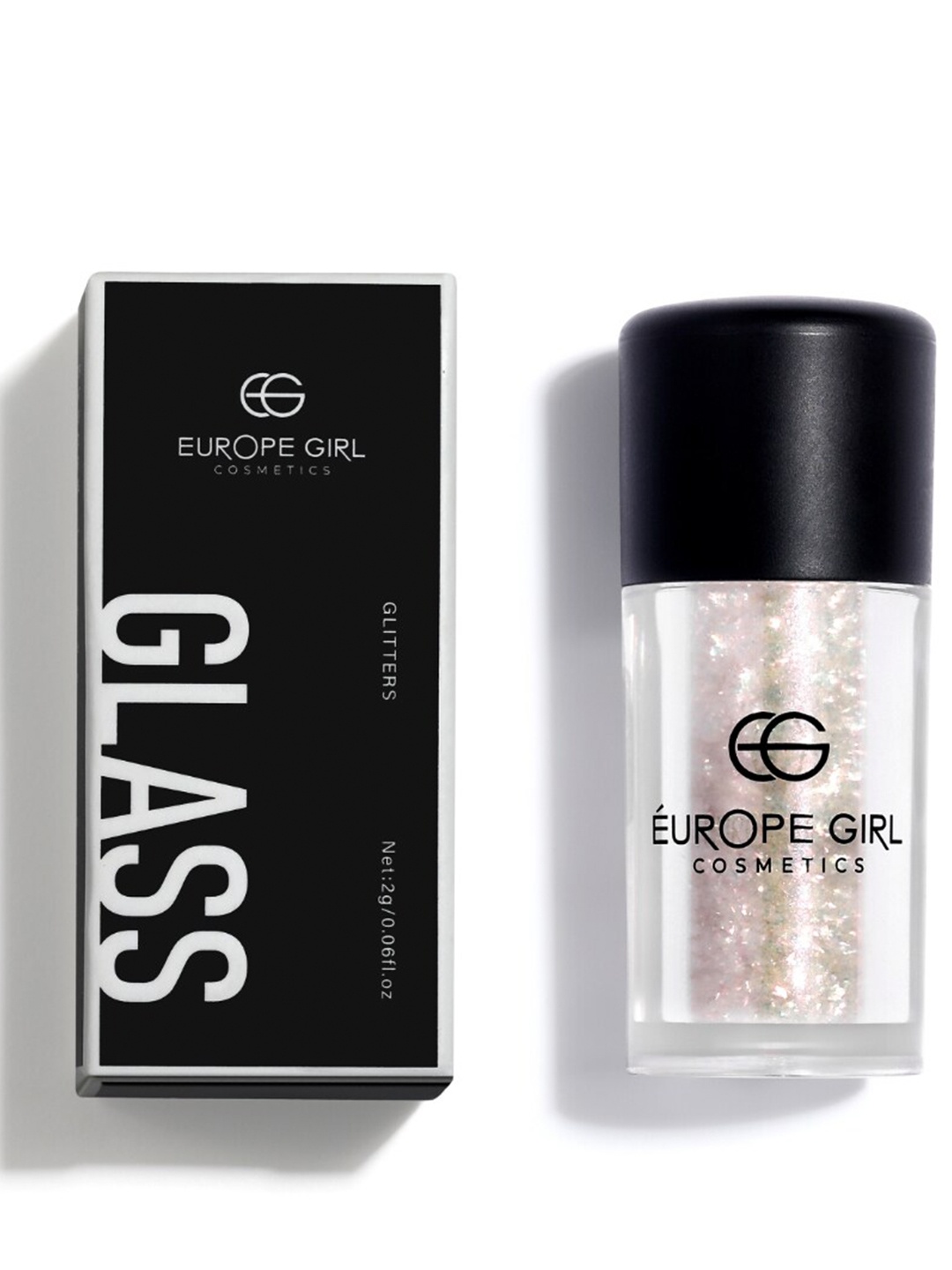 

EUROPE GIRL Glass Single Diamond Pigment Glitter Eyeshadow - 2g - Gleam 07, Blue