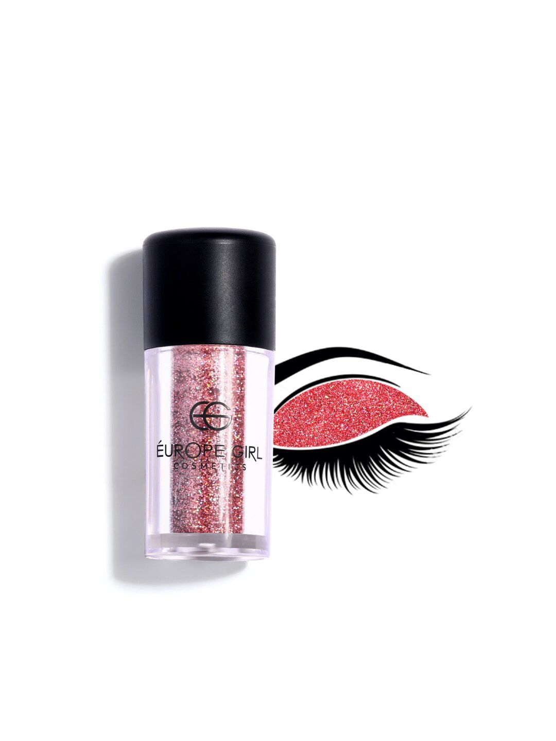 

EUROPE GIRL Glass Single Diamond Pigment Glitter Eyeshadow 2g - Radiance G3, Pink