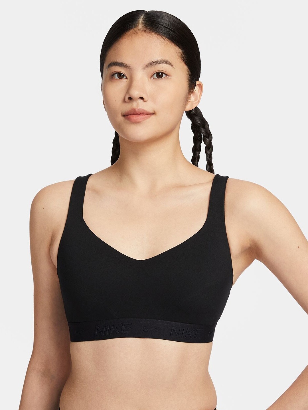 

Nike Indy High-Support Women's Padded Adjustable Sports Bra, Black