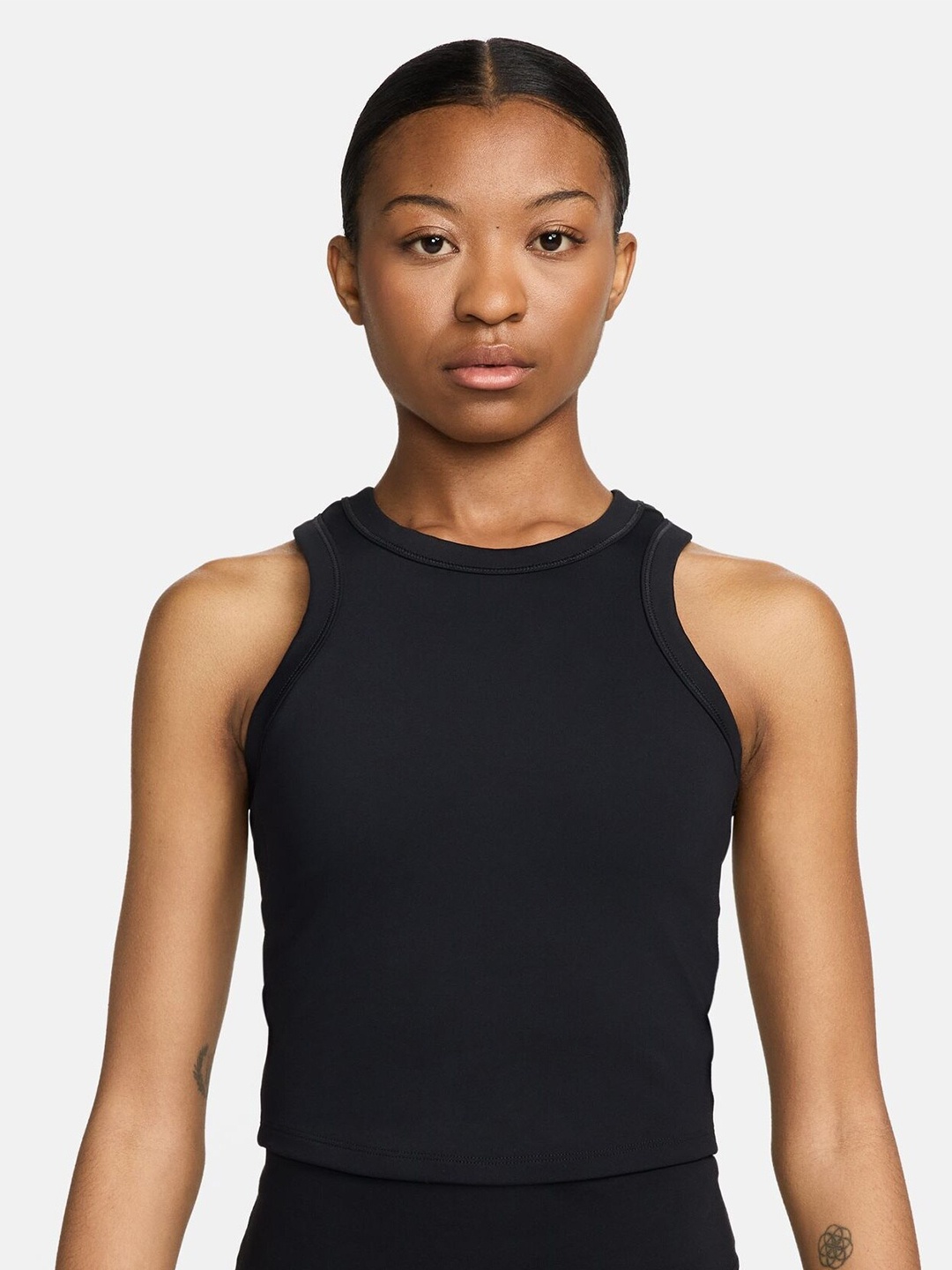 

Nike Women One Fitted Dri-FIT Cropped Tank Top, Black