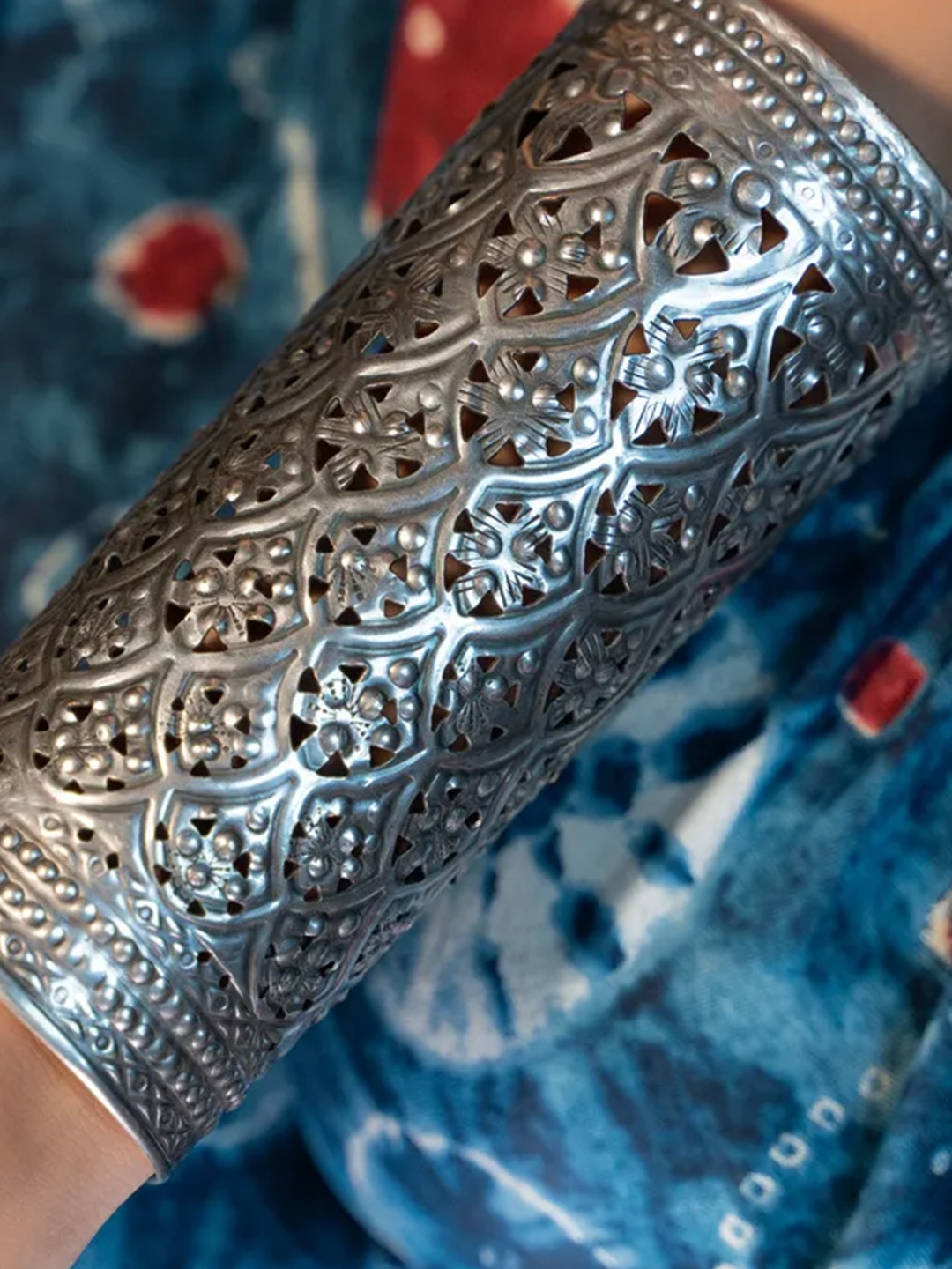 

Binnis Wardrobe Silver-Plated Rajasthani Bangle