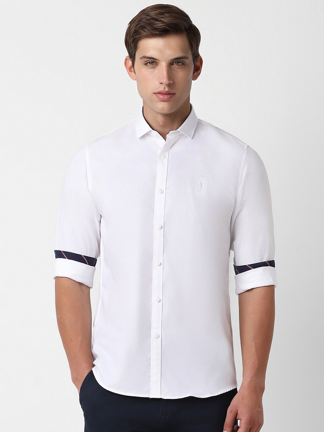 

Peter England Casuals Slim Fit Opaque Casual Shirt, White