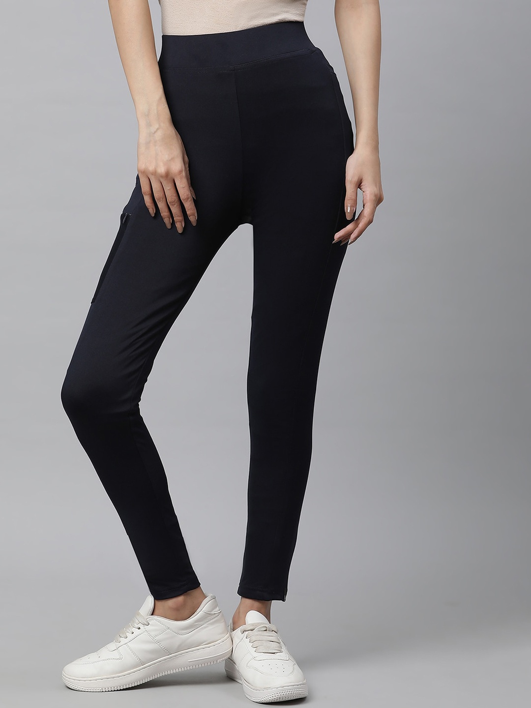 

elleven Women Ankle-Length Leggings, Blue