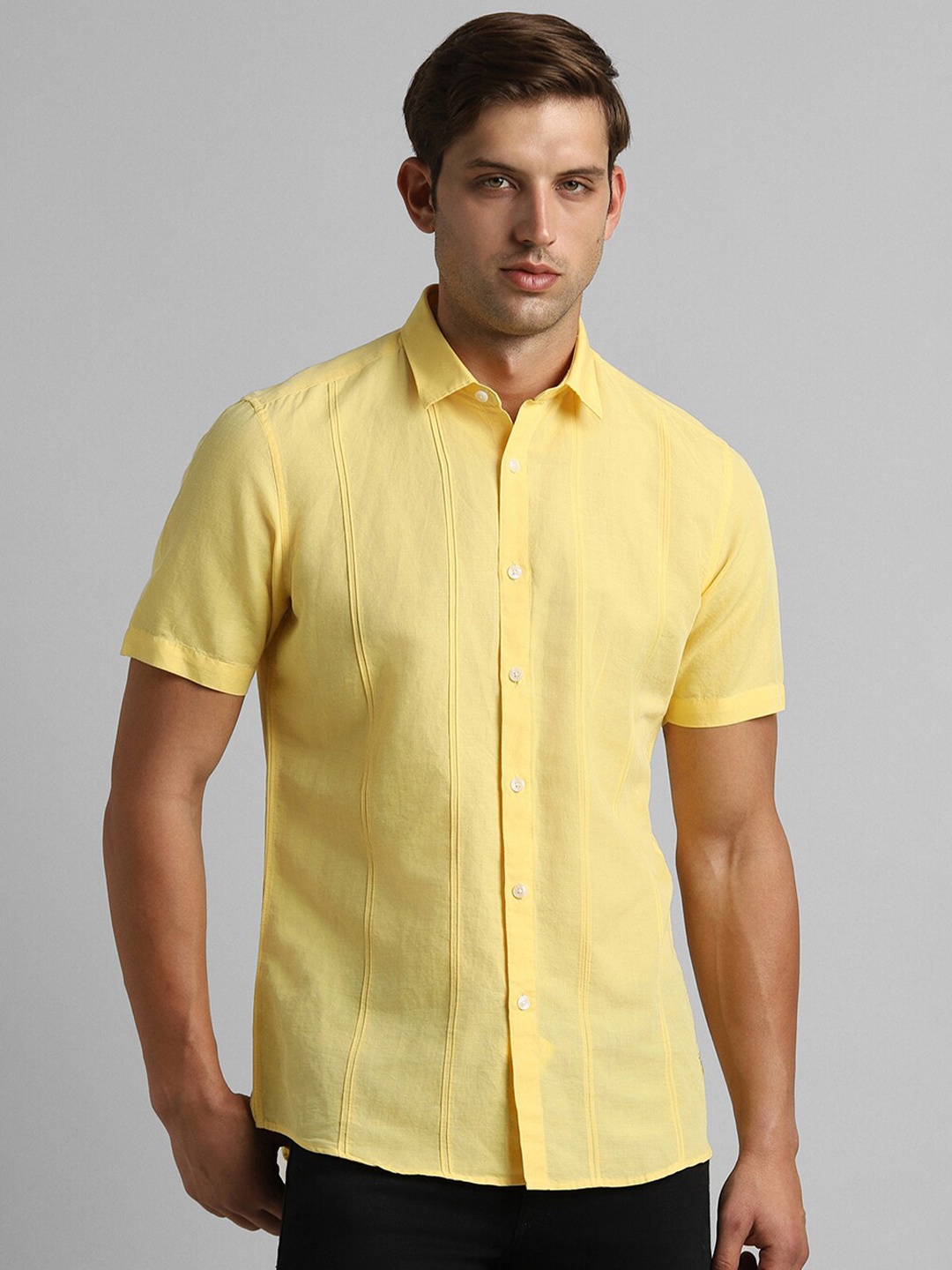 

SIMON CARTER LONDON Opaque Casual Shirt, Yellow