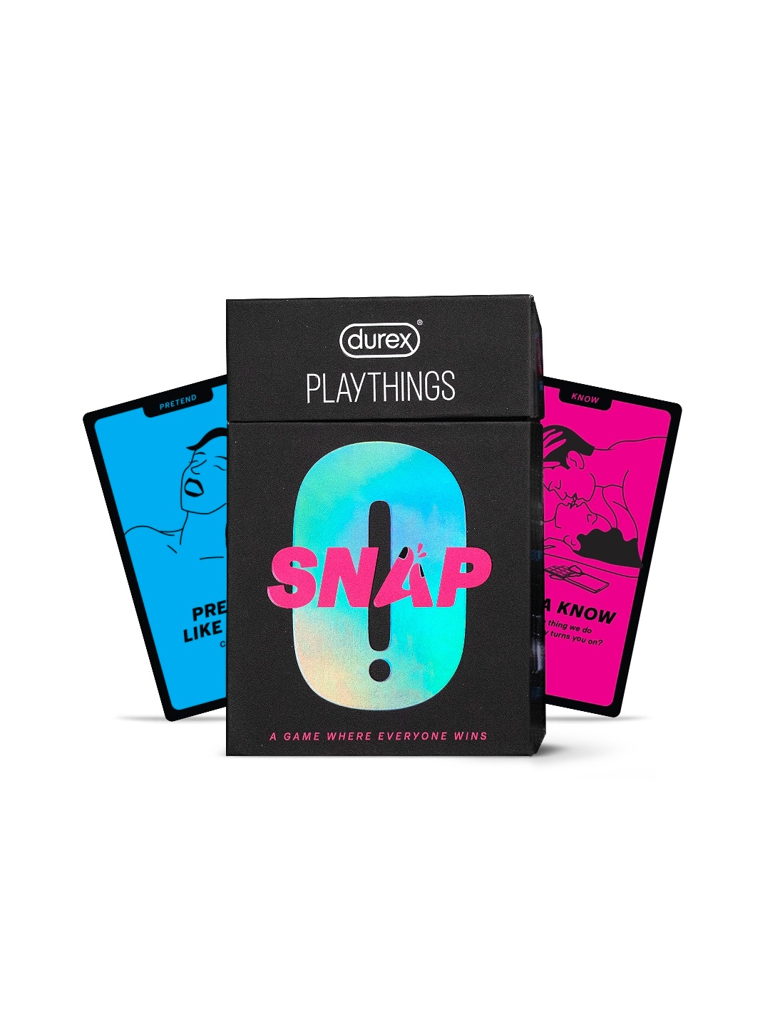 

Durex Playthings O! Snap Card Game for Couples, Black