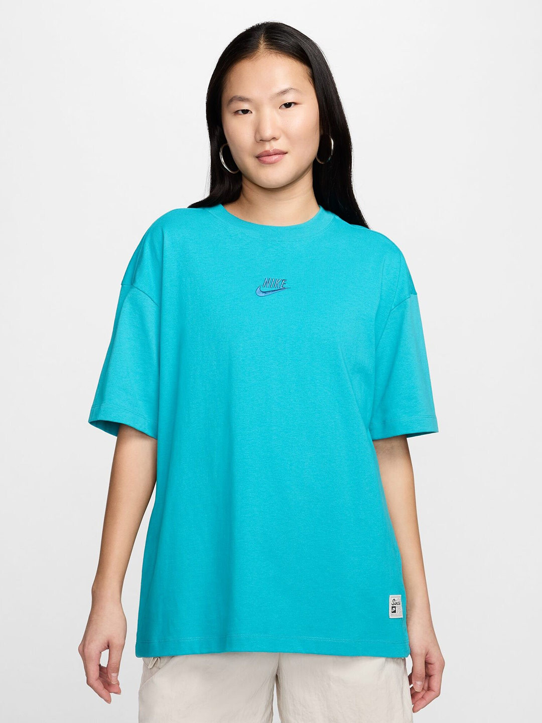 

Nike Sportswear Women's Oversized T-Shirt, Turquoise blue