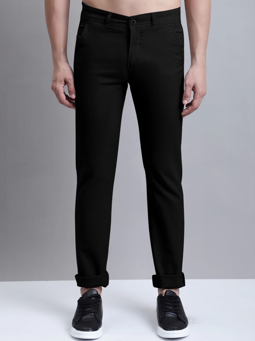 

Eyebogler Men Comfort Formal Trouser, Black