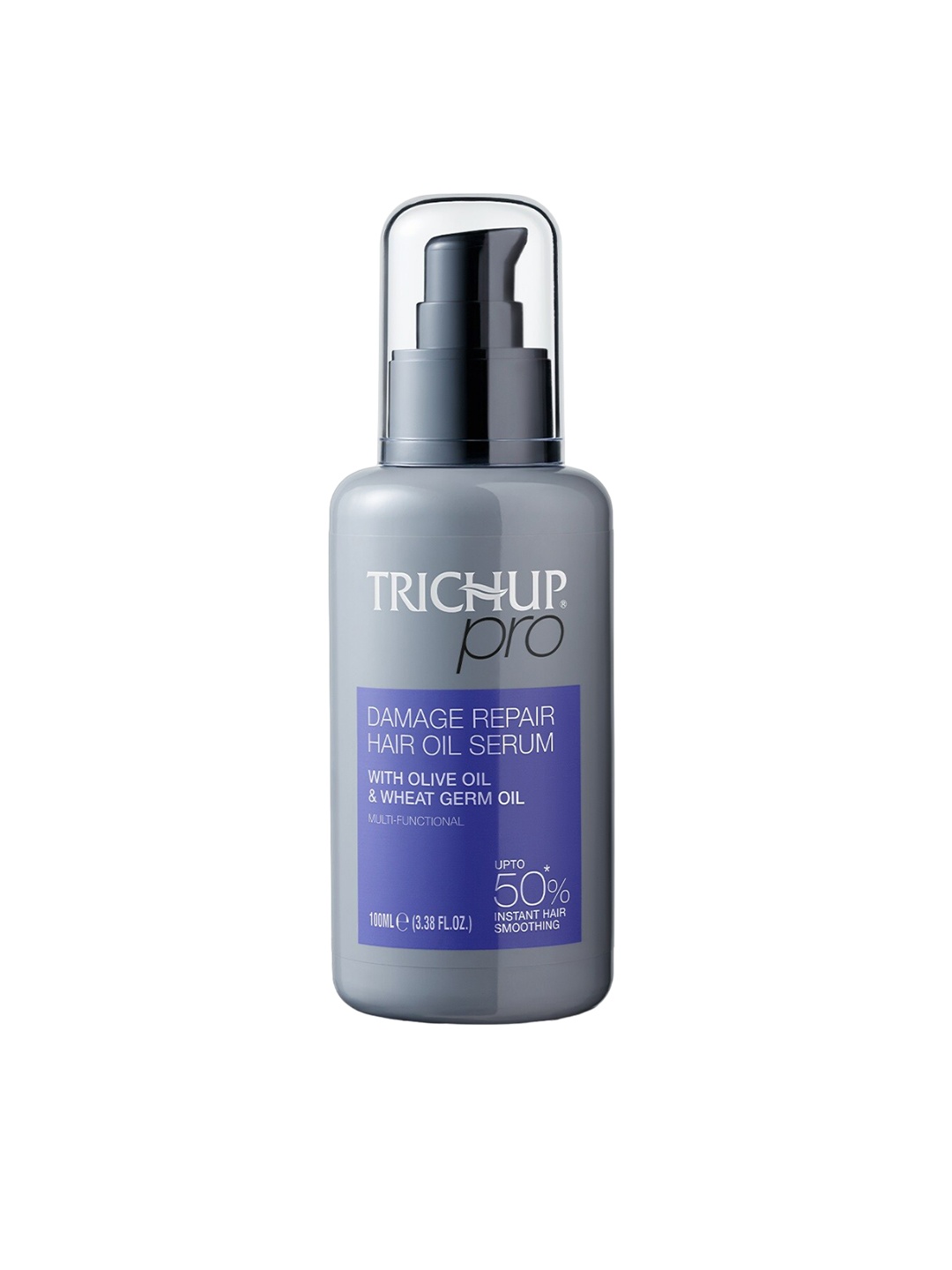 

TRICHUP Pro Damage Repair Hair Oil Serum For Instant Hair Smoothing - 100ml, Grey