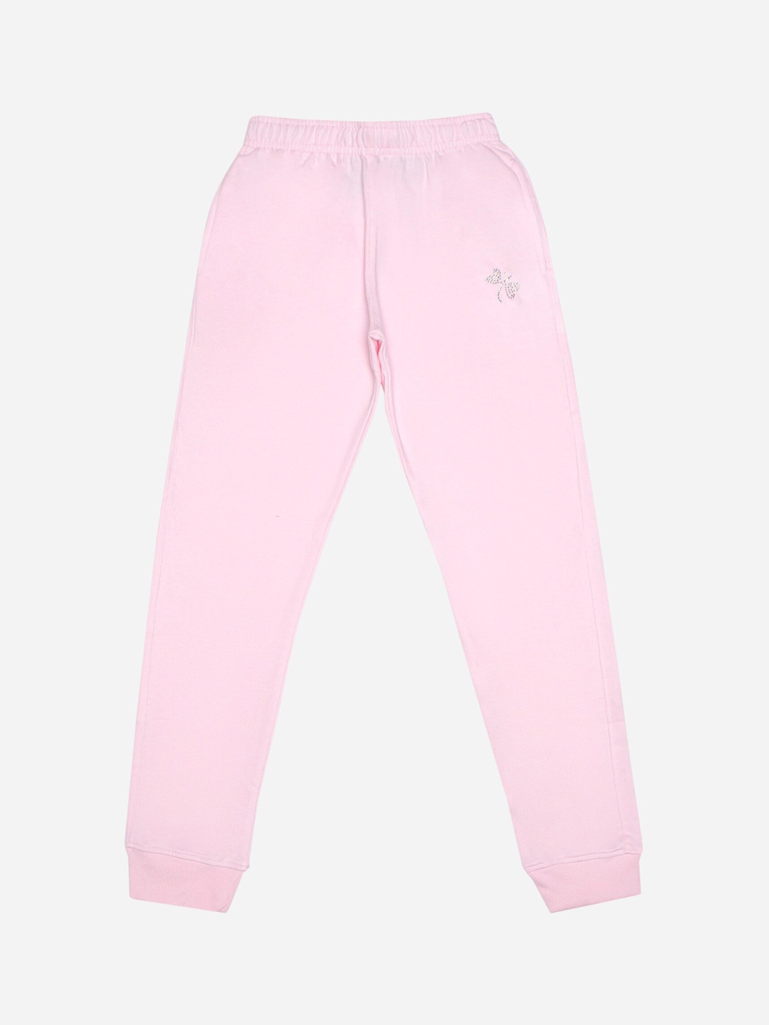 

DYCA Girls Mid-Rise Cotton Joggers, Pink