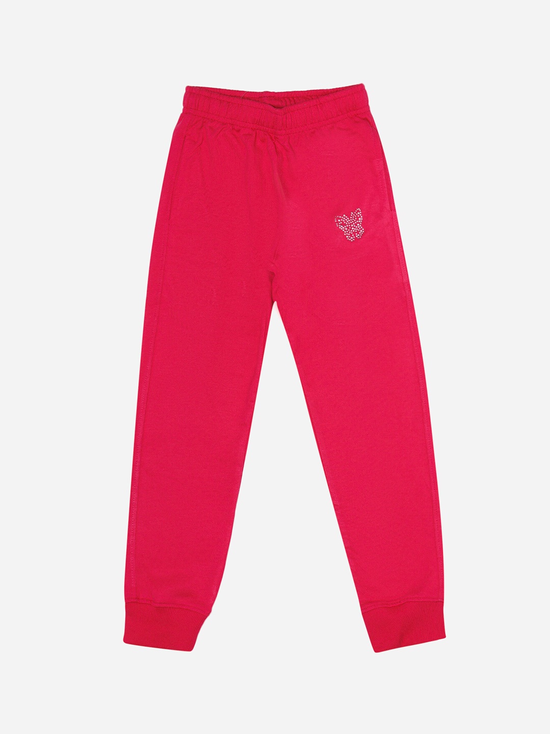 

DYCA Girls Regular Fit Cotton Joggers, Fuchsia