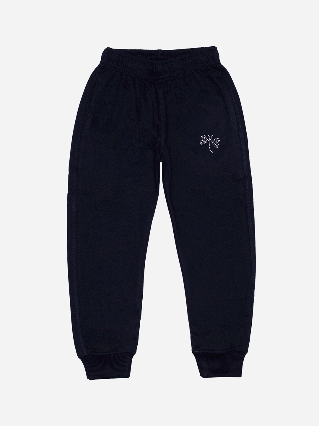 

DYCA Girls Cotton Joggers, Navy blue
