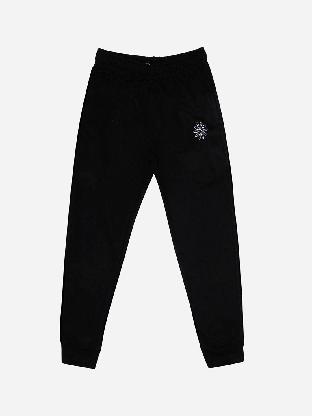 

DYCA Girls Mid-Rise Cotton Joggers, Black