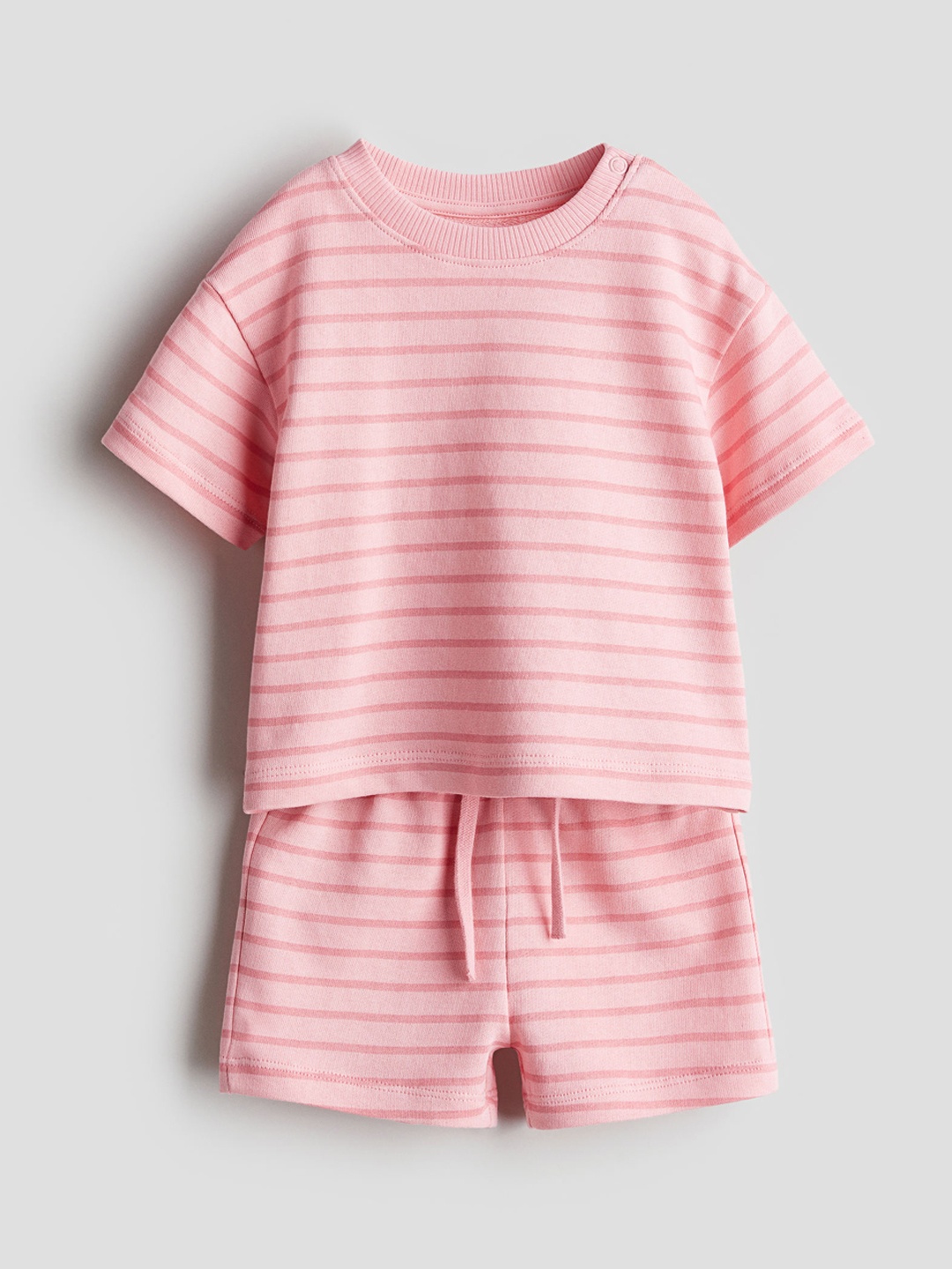 

H&M Boys Pure Cotton 2-Piece Lightweight Sweatshirt Set, Pink