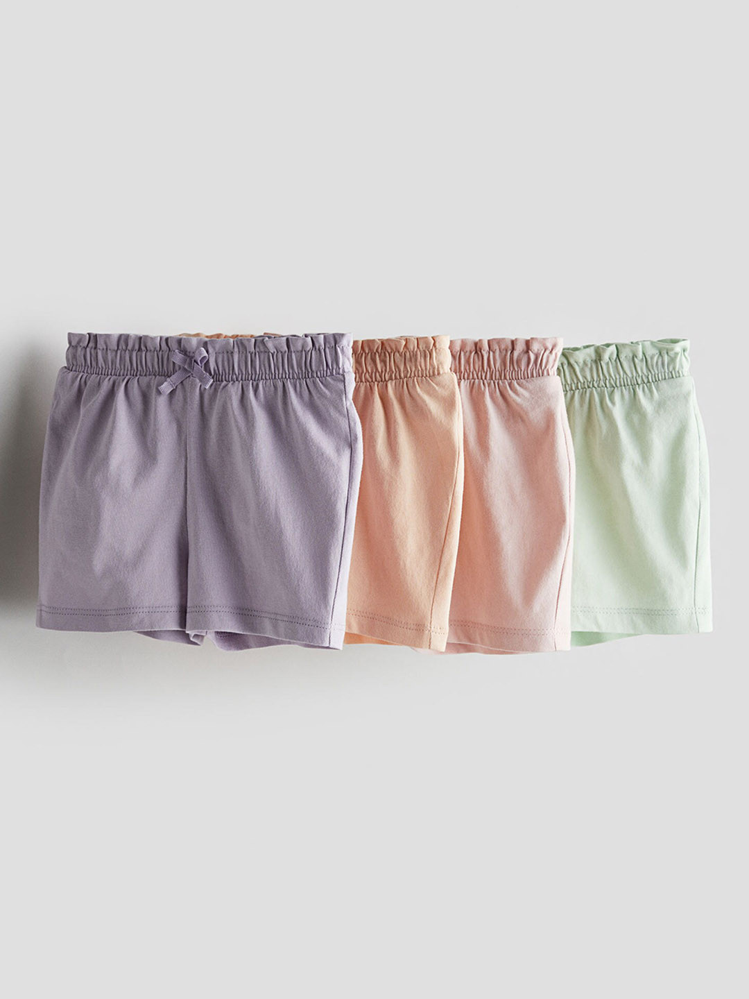 

H&M Boys Pure Cotton 4-Pack Jersey Shorts, Purple