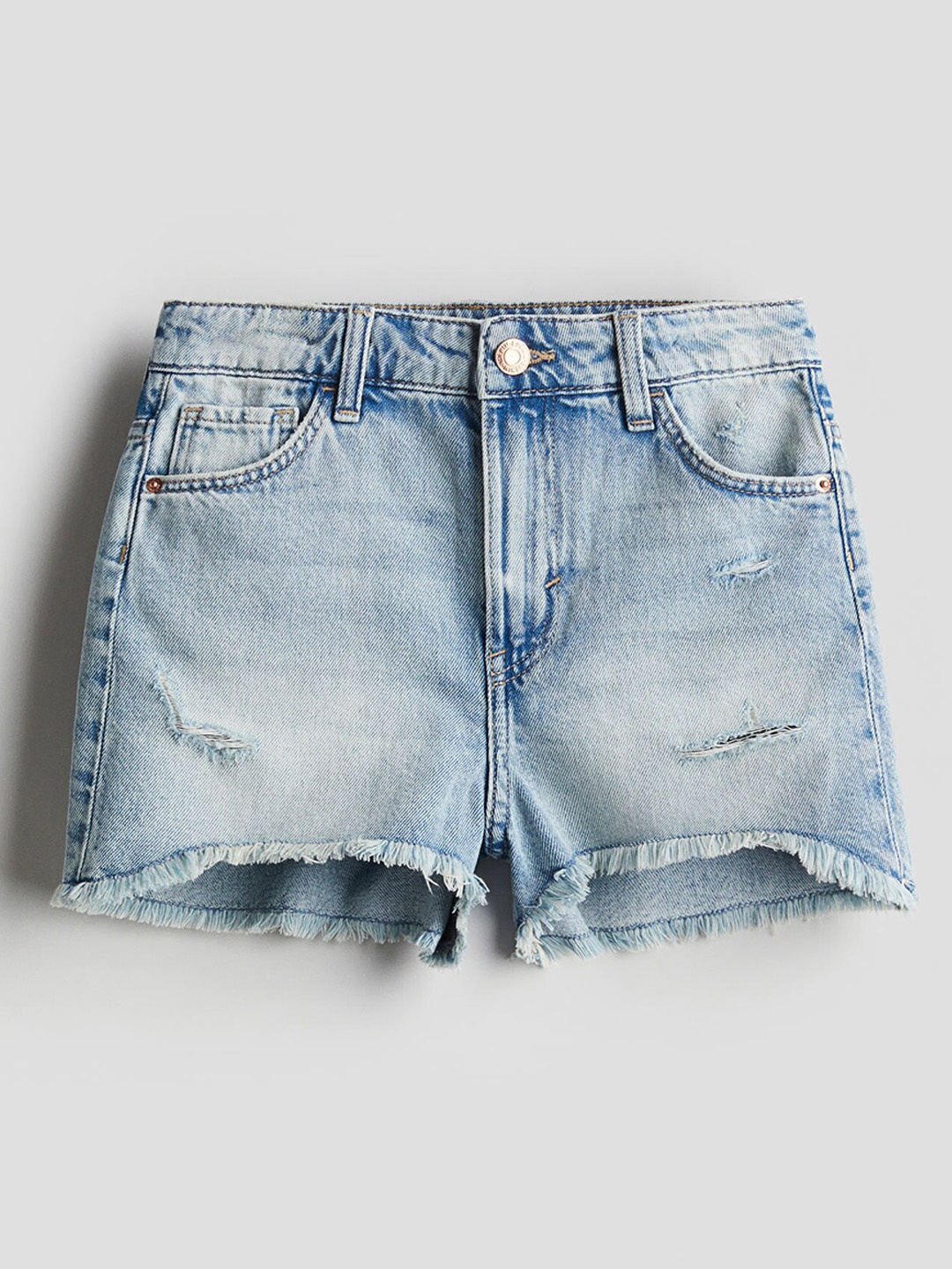 

H&M Girls Pure Cottton Denim Shorts, Blue