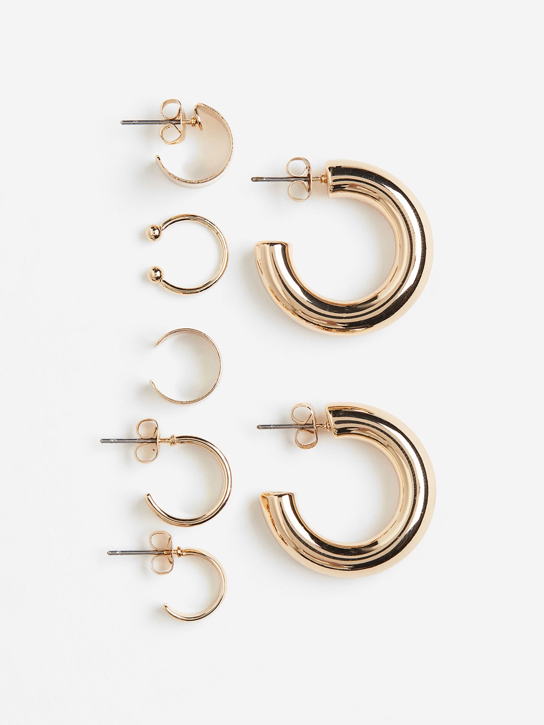 

H&M Hoop Earrings and Ear Cuffs, Gold
