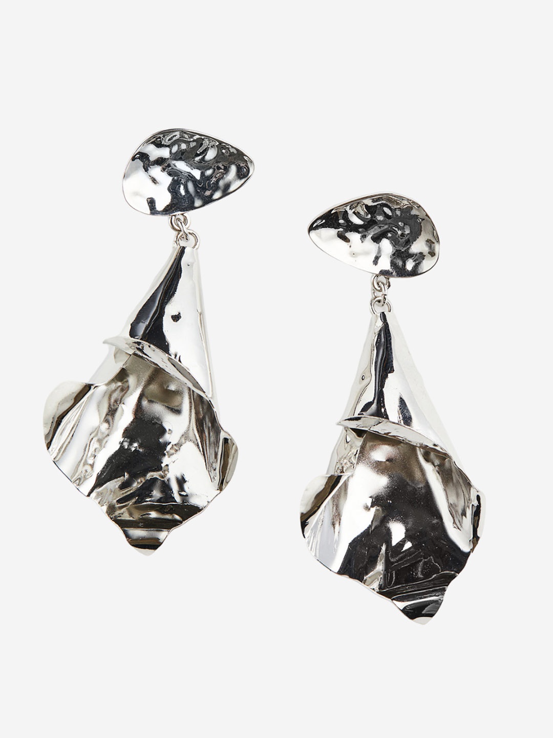 

H&M Petal Pendant Earrings, Silver