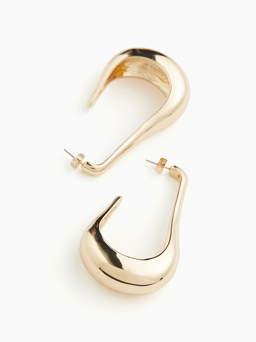 

H&M Long Hoop Earrings, Gold