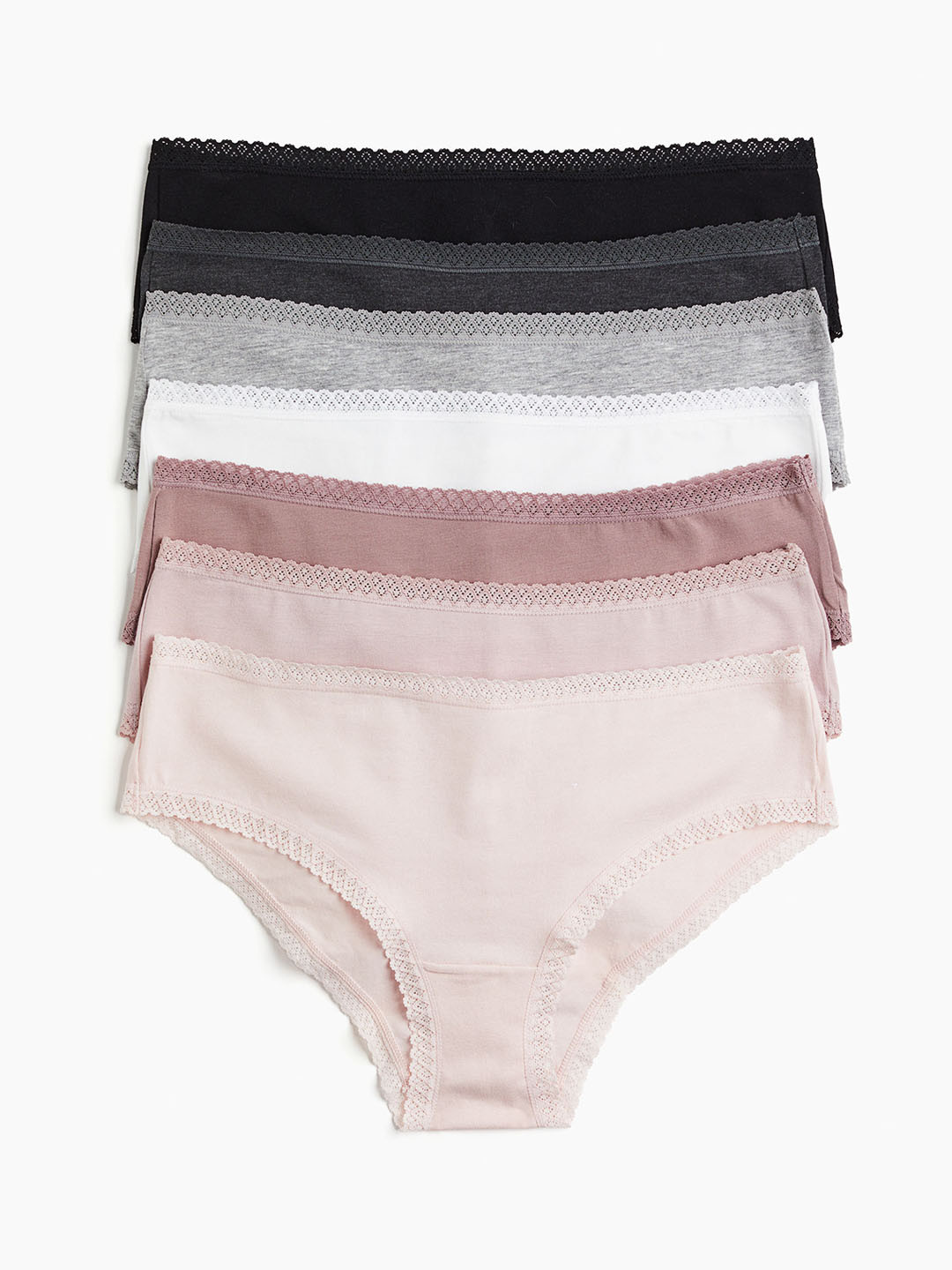 

H&M Women 7-Pack Hipster Briefs, Pink
