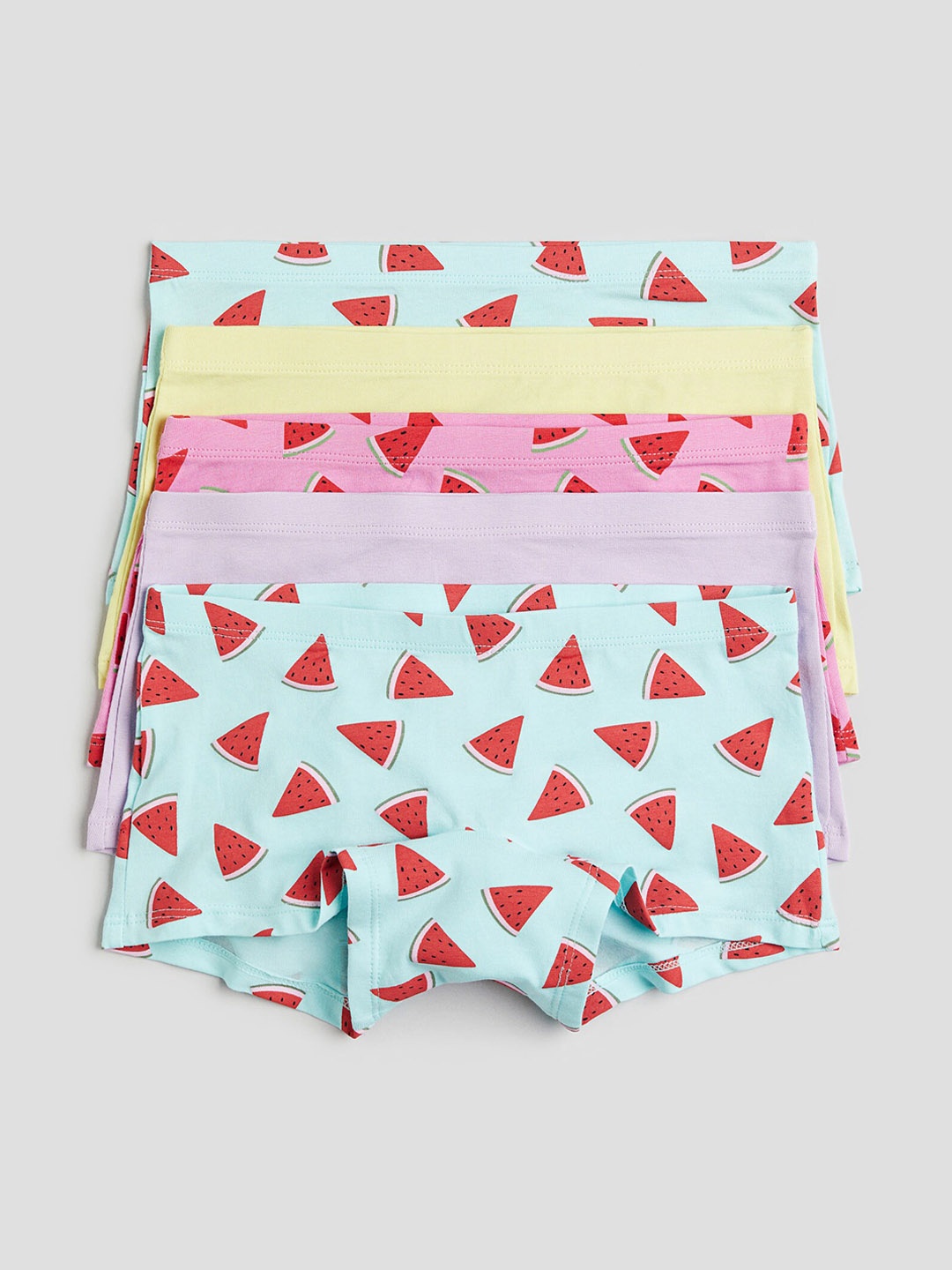 

H&M Girls 5-Pack Cotton Boxers, Turquoise blue