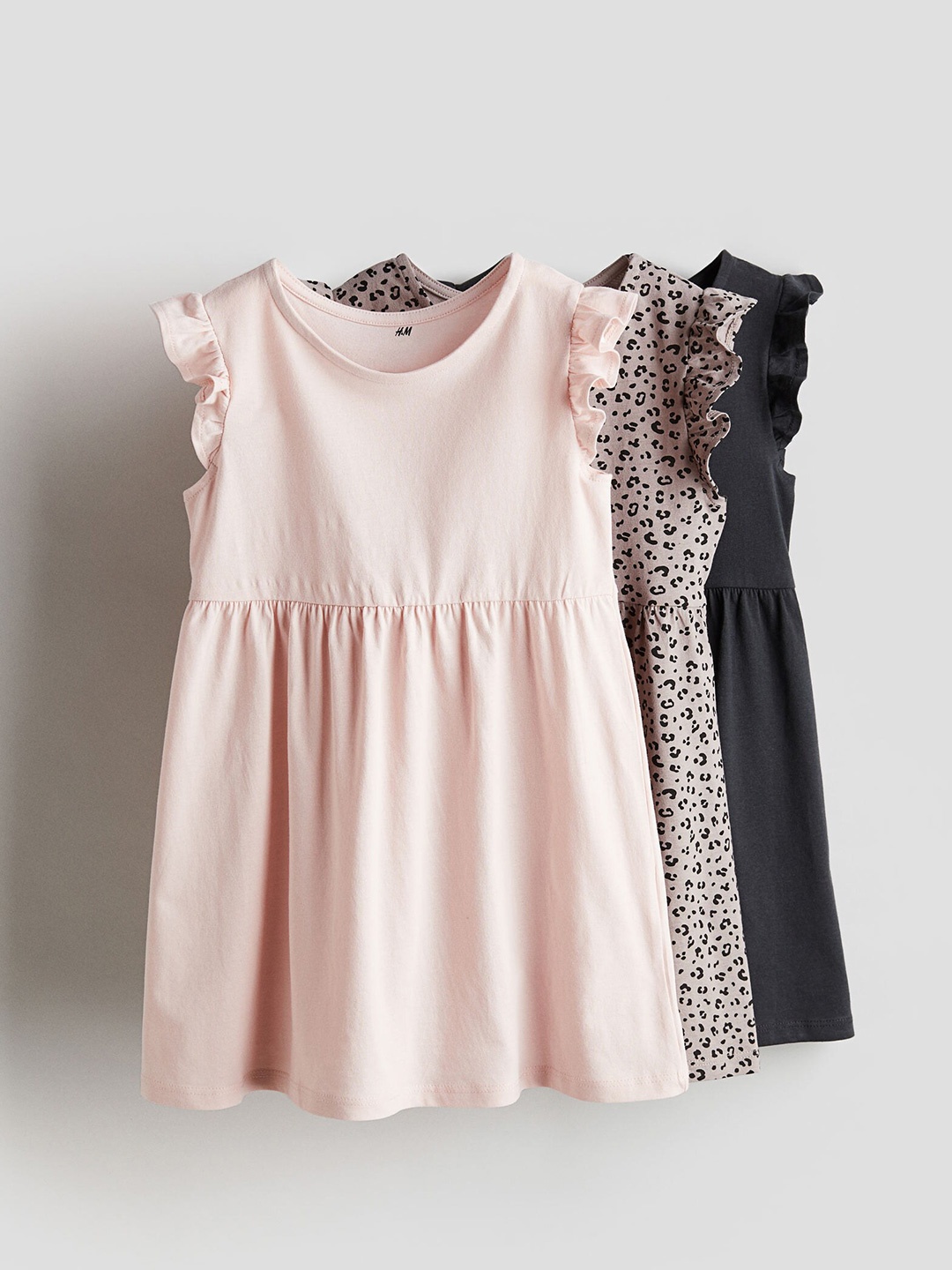 

H&M Girls 3-Pack Jersey Dresses, Pink