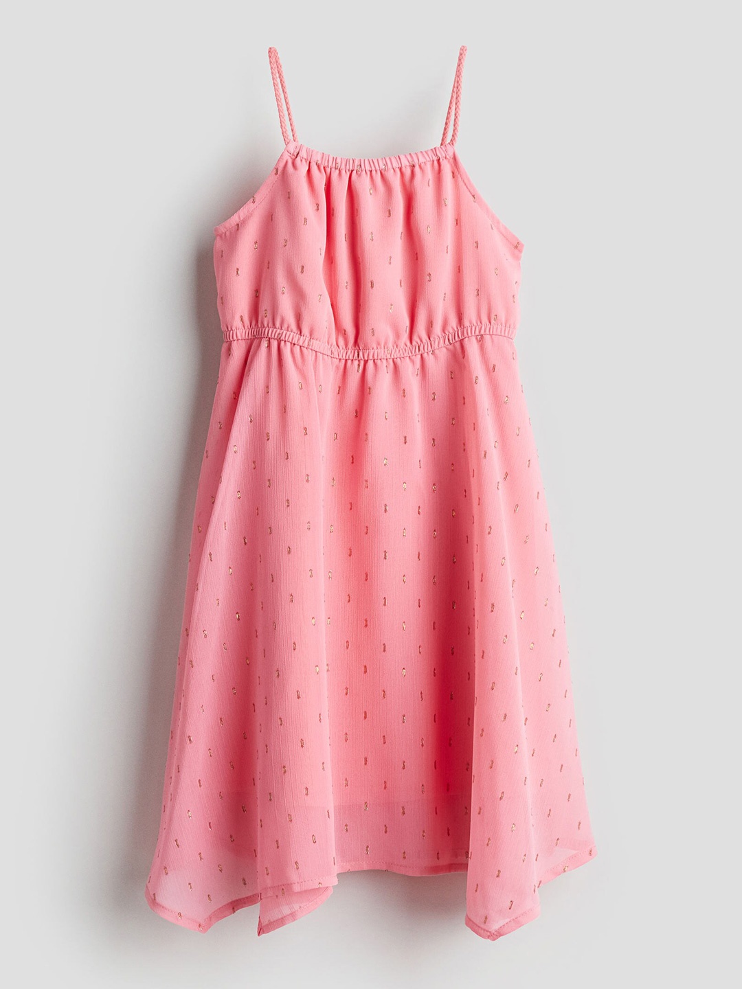 

H&M Girls Asymmetric Chiffon Dress, Pink