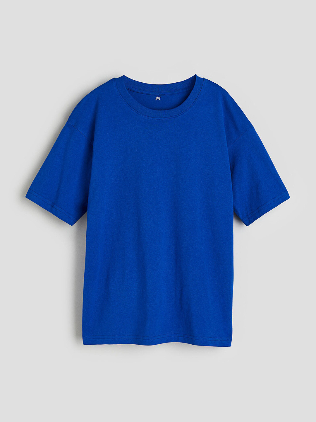 

H&M Boys Pure Cotton Oversized T-Shirt, Blue