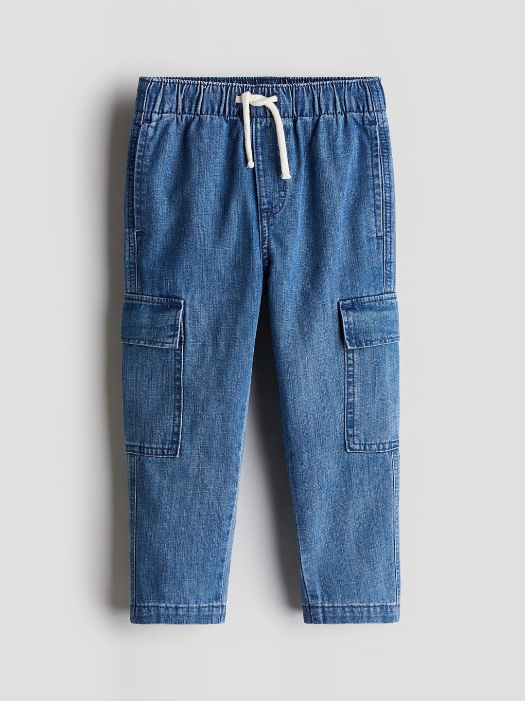 

H&M Boys Denim Cargo Trousers, Blue