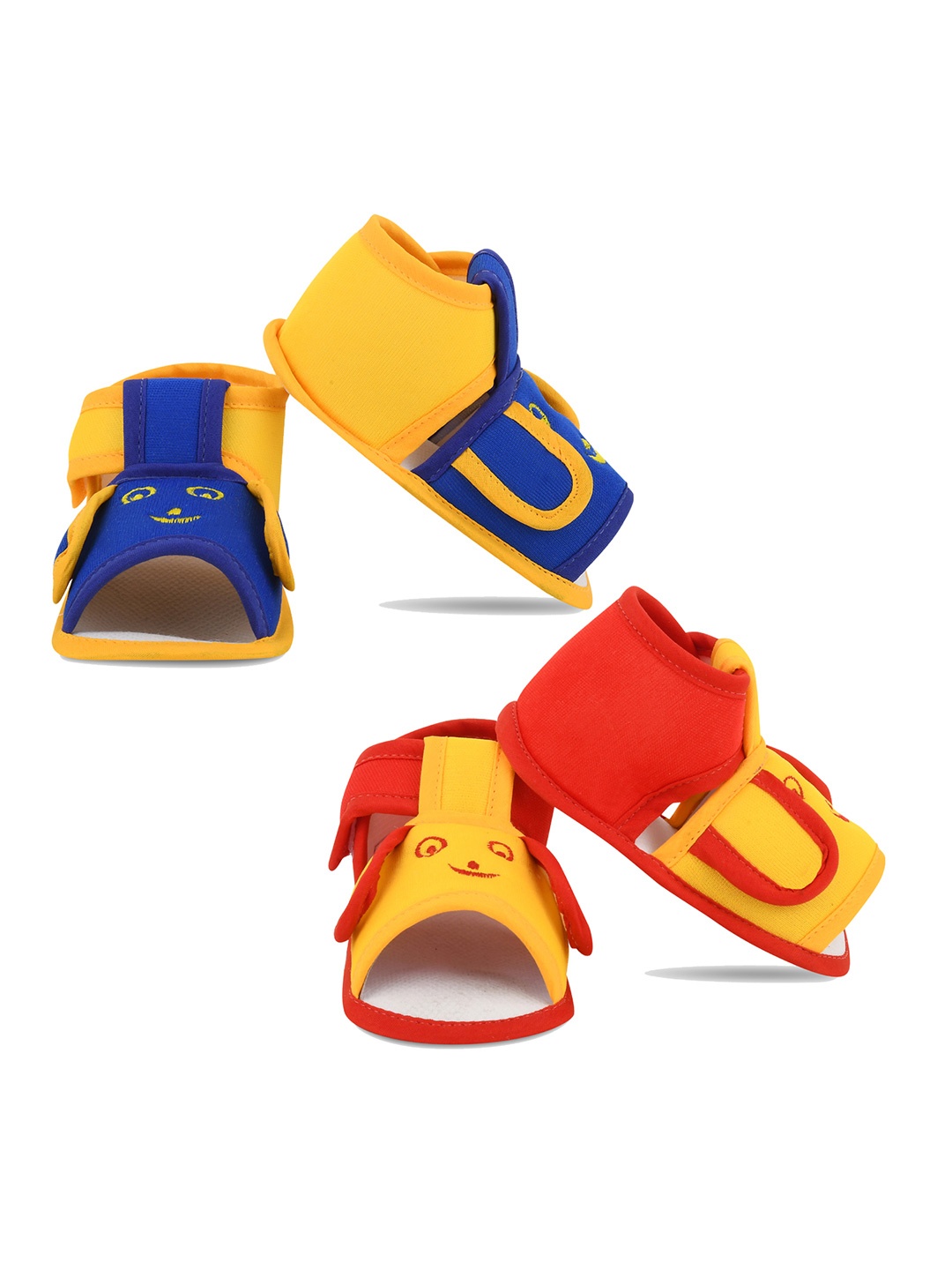 

Smartots Infants Pack Of 2 Pure Cotton Booties, Blue