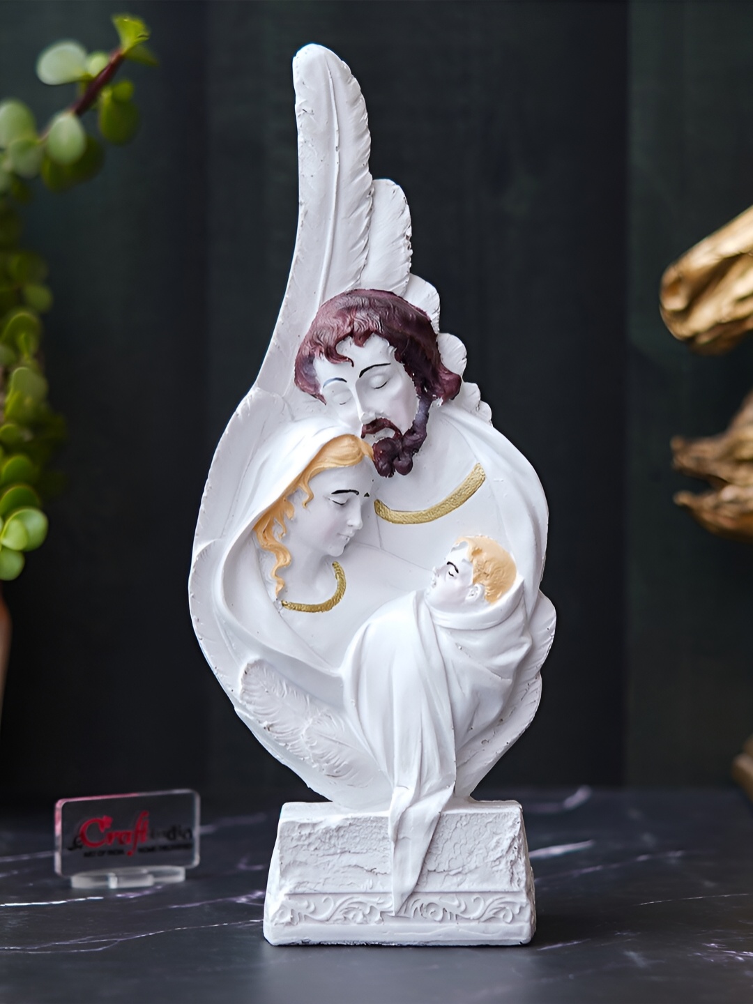

eCraftIndia White Religious Figurine Showpiece