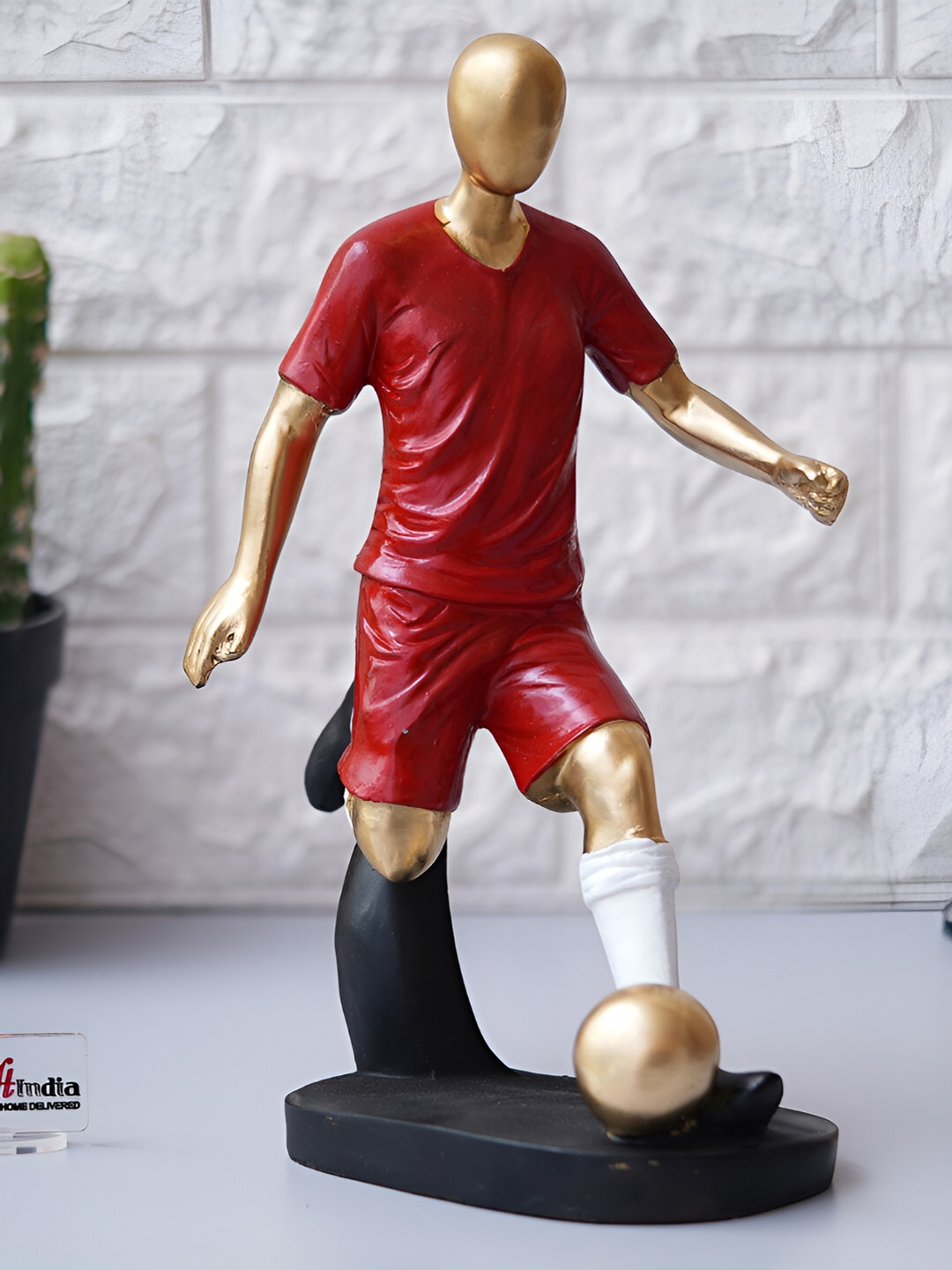 

eCraftIndia Red Medium Figurine Showpiece