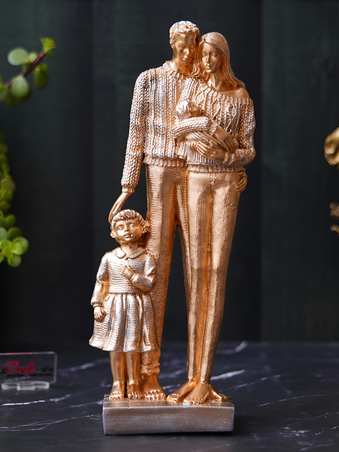 

eCraftIndia Gold-Toned Human Figurine Showpiece