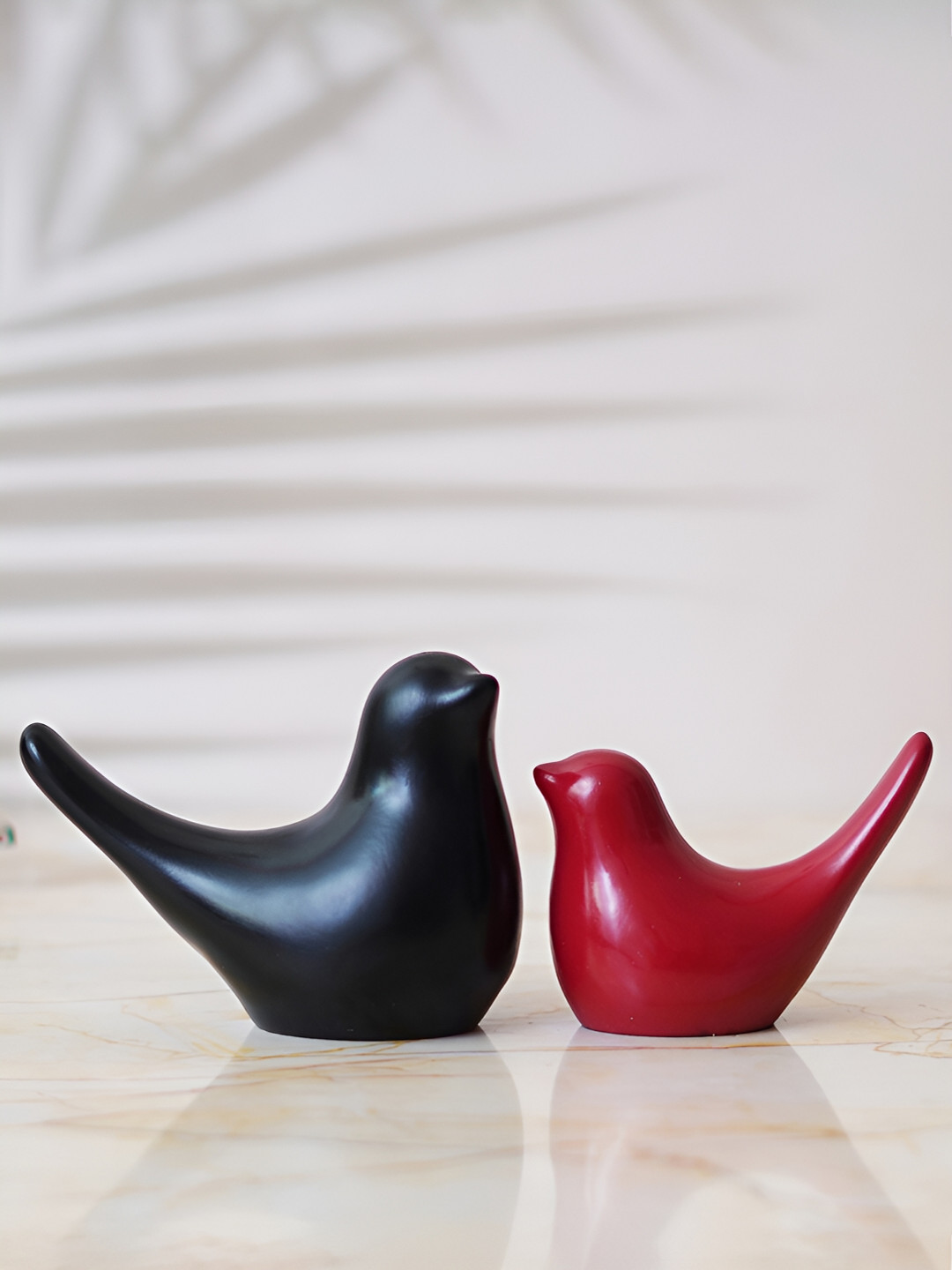 

eCraftIndia Black & Red 2 Pieces Figurine Showpieces