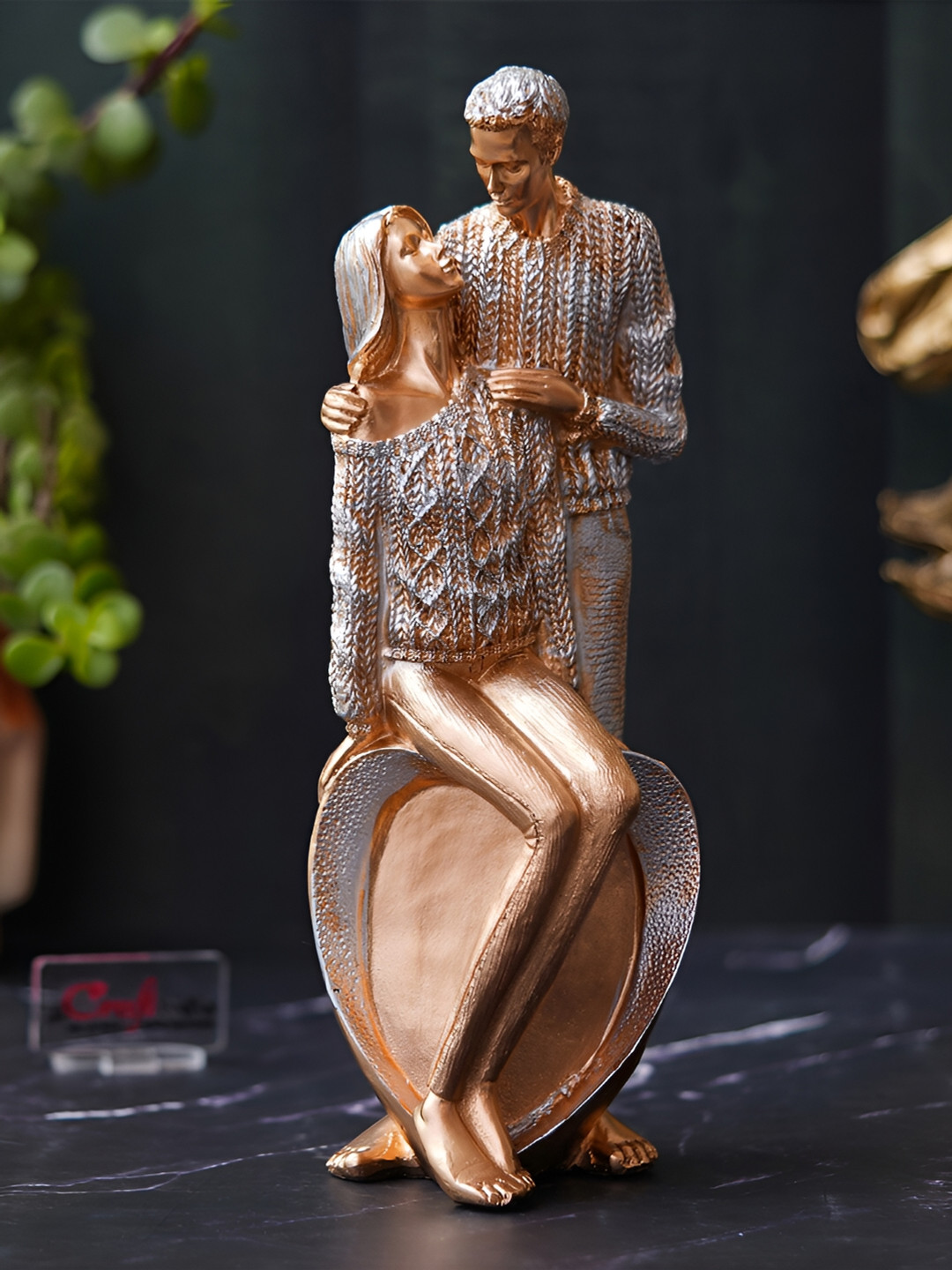 

eCraftIndia Beige Human Figurine Showpiece