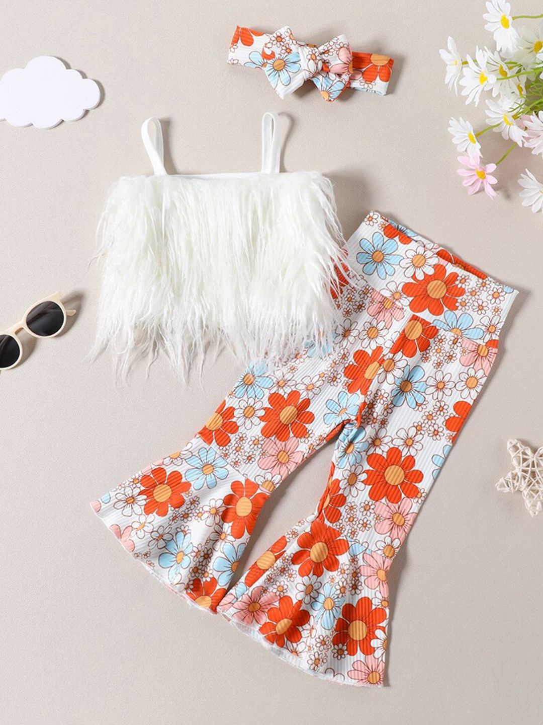 

INCLUD Girls Top With Trousers, Blue