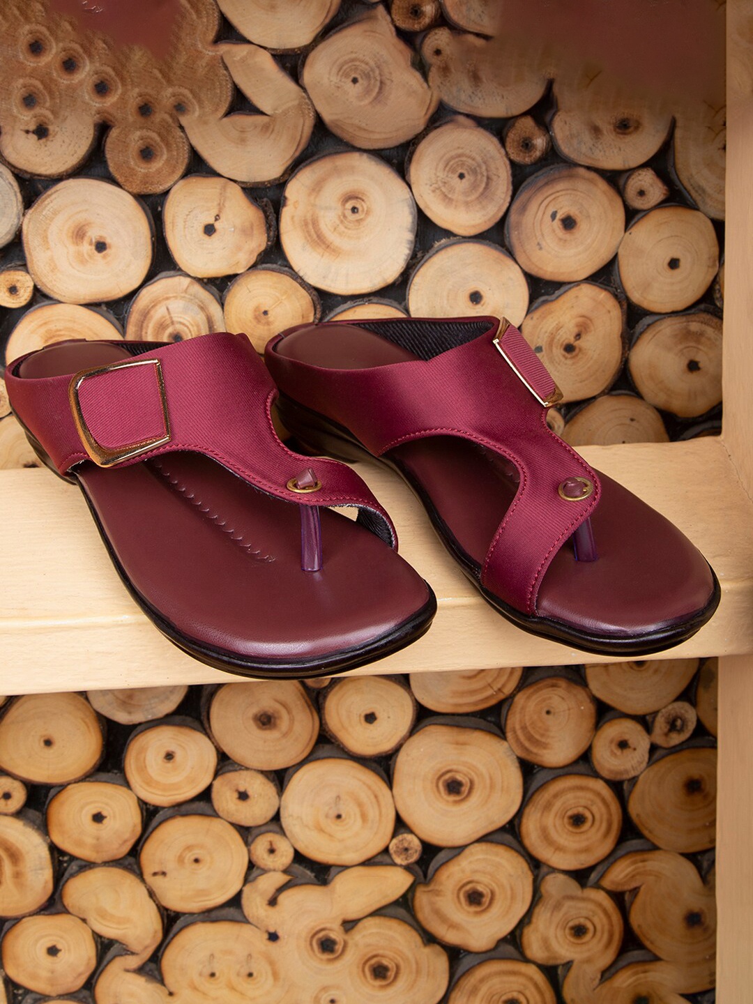 

DEAS One Toe Flats, Red