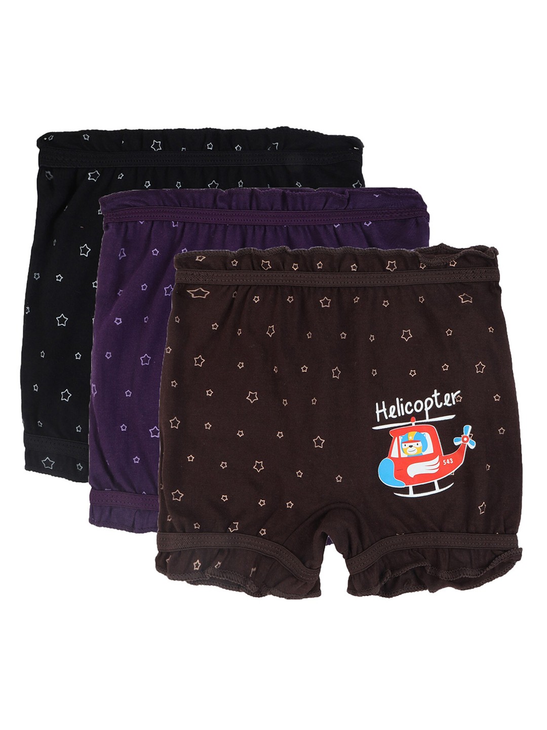 

DYCA Kids Pack Of 3 Assorted Geometric Printed Briefs DIA703-PK001