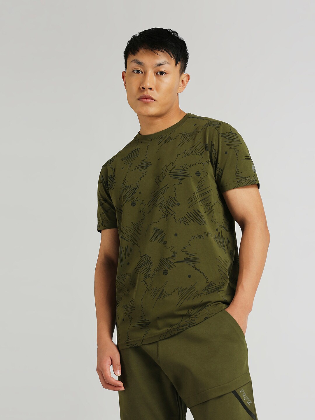 

Pepe Jeans Abstract Printed Slim Fit T-shirt, Green