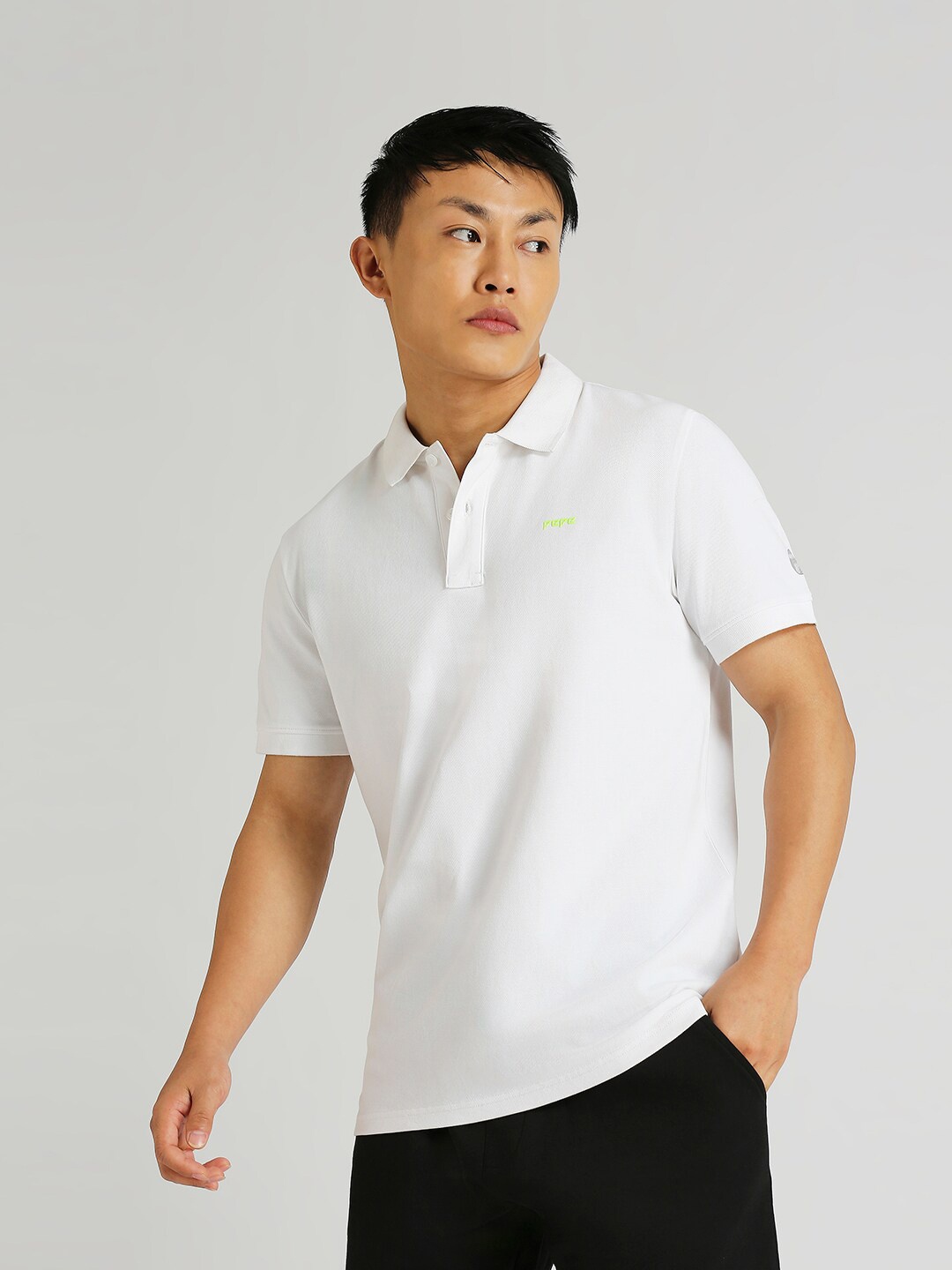 

Pepe Jeans Polo Collar Stretch Cotton T-shirt, White