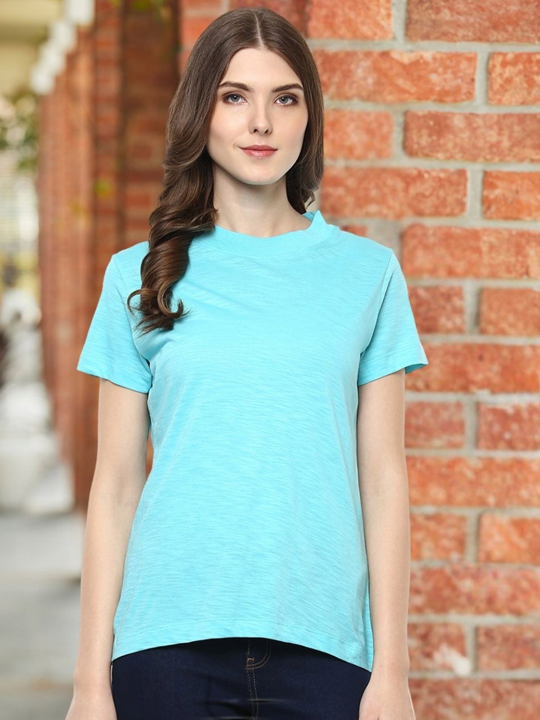 

Moda Elementi Short Sleeves Cotton T-shirt, Blue
