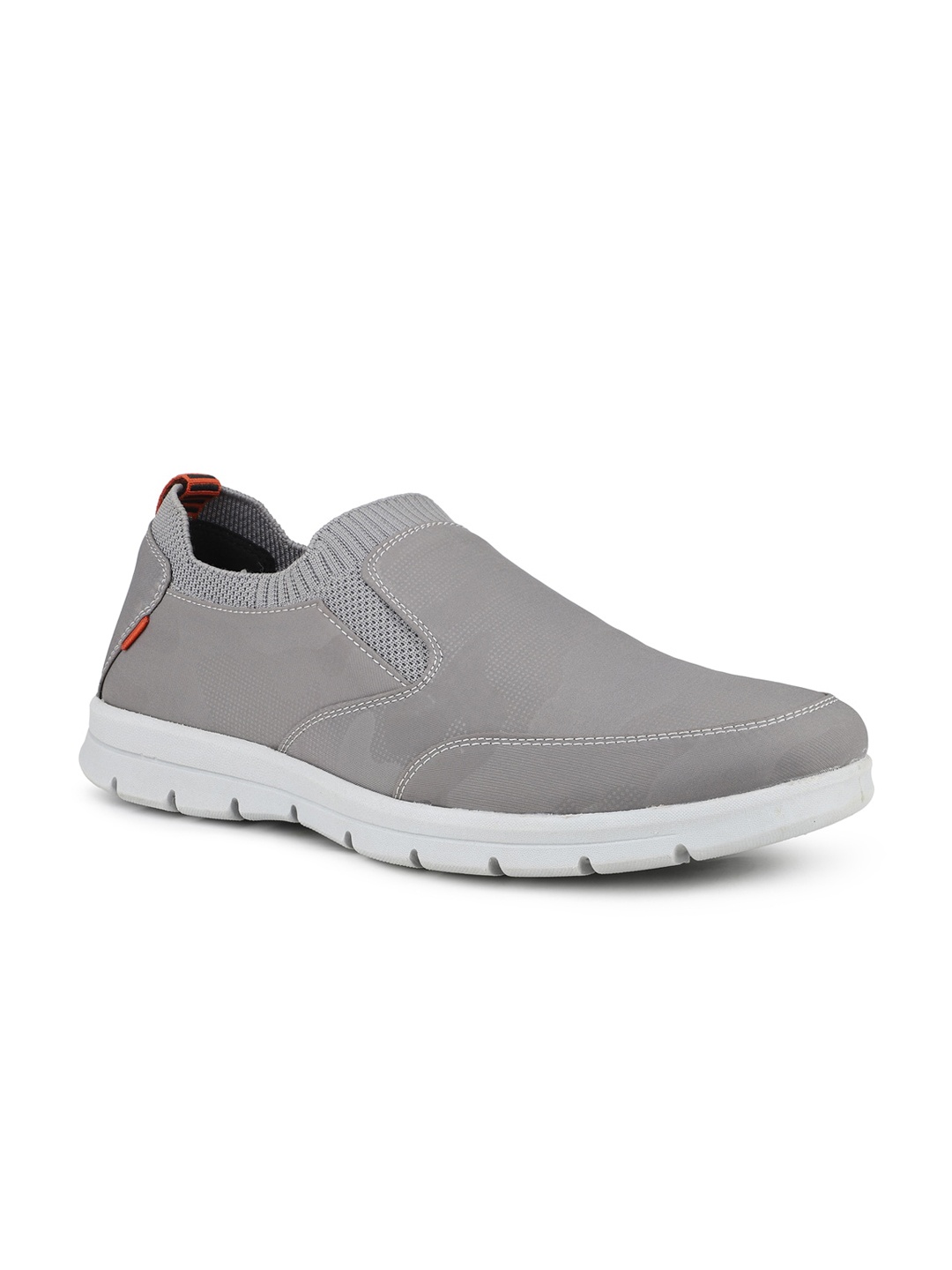 

ATESBER by Inc.5 Men Round Toe Memory Foam Slip-On Sneakers, Grey
