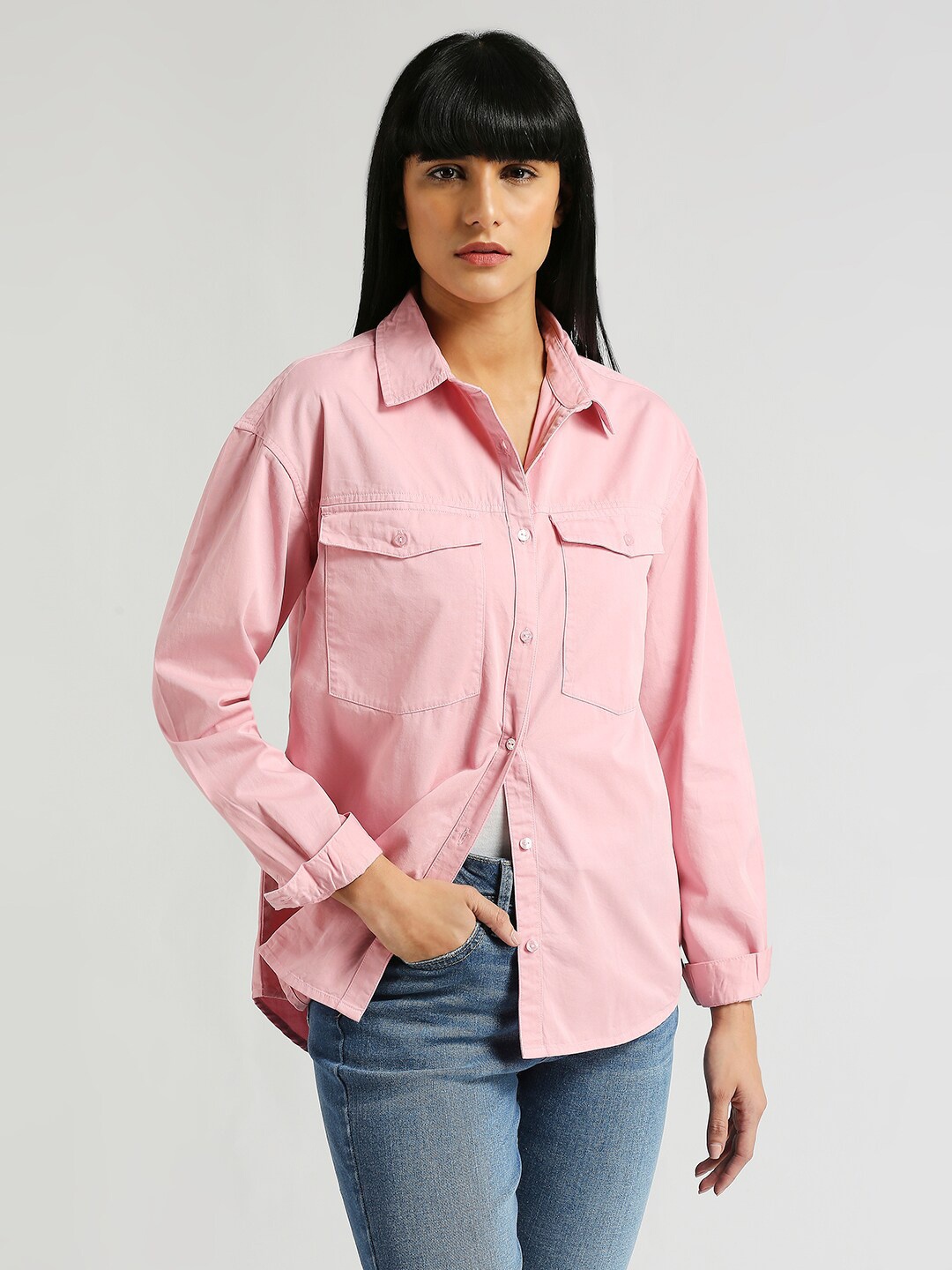 

Pepe Jeans Comfort Opaque Casual Shirt, Pink