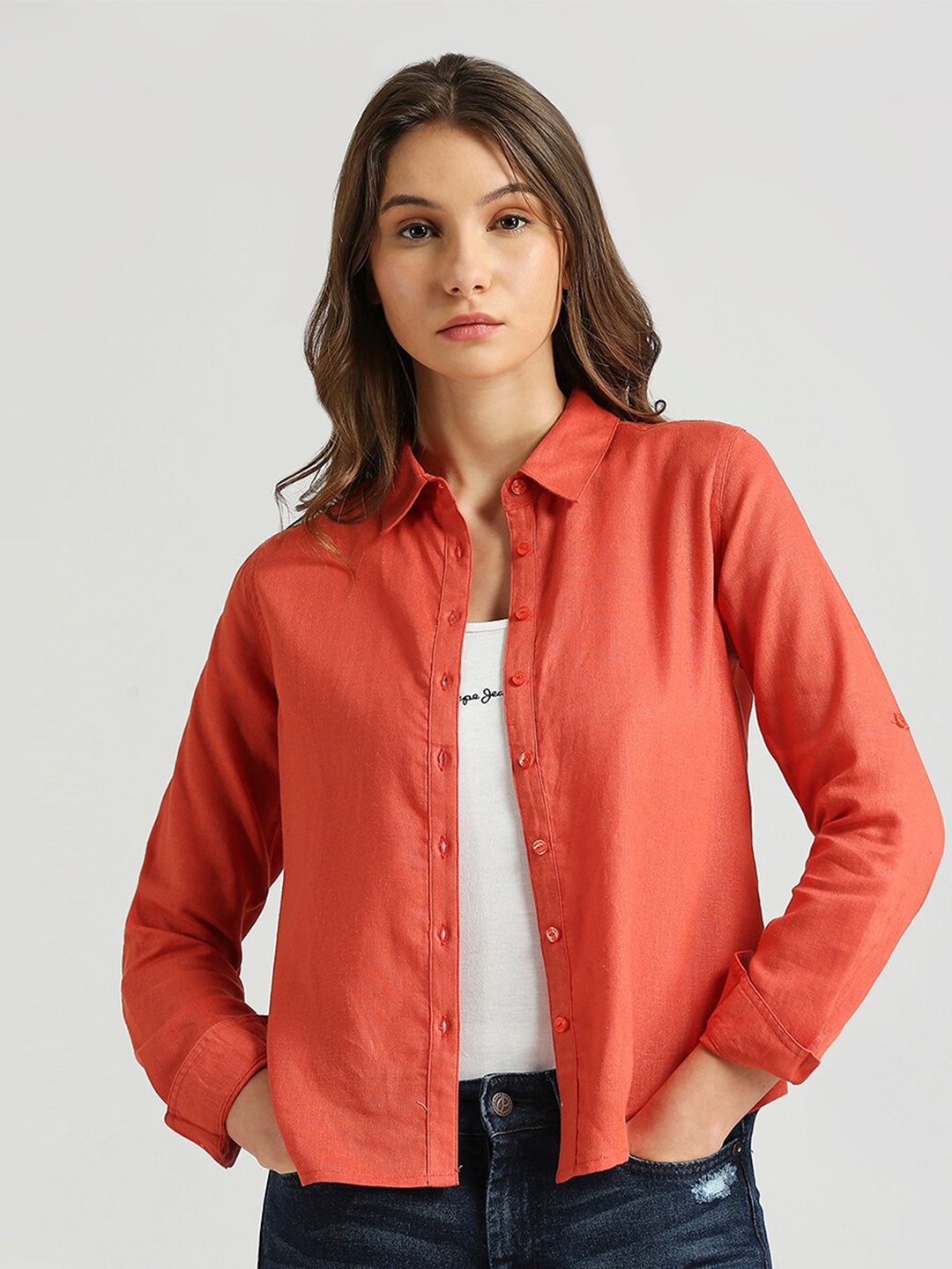 

Pepe Jeans Karen Fit Casual Shirt, Red