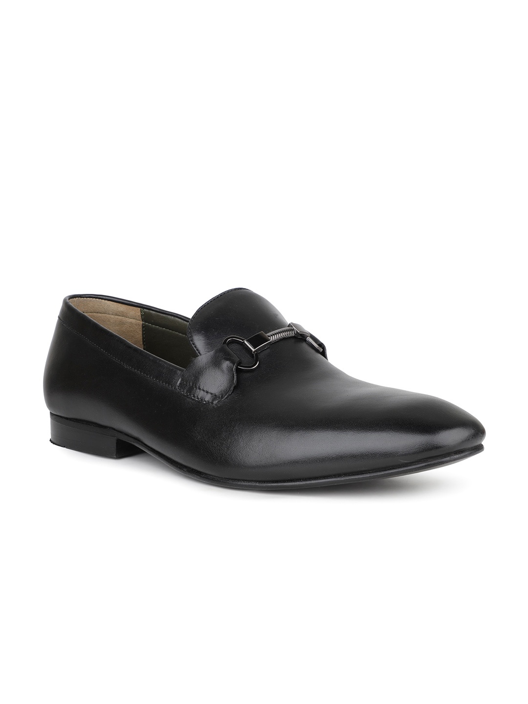 

ATESBER by Inc.5 Men Buckle Detailed Formal Slip-On Shoes, Black